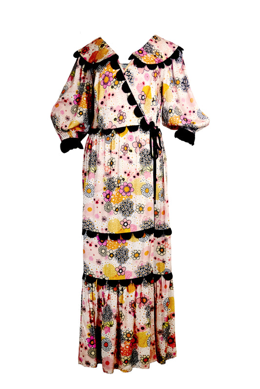 ARETHA DRESS | Pink Power Love Flower - Keko Studio