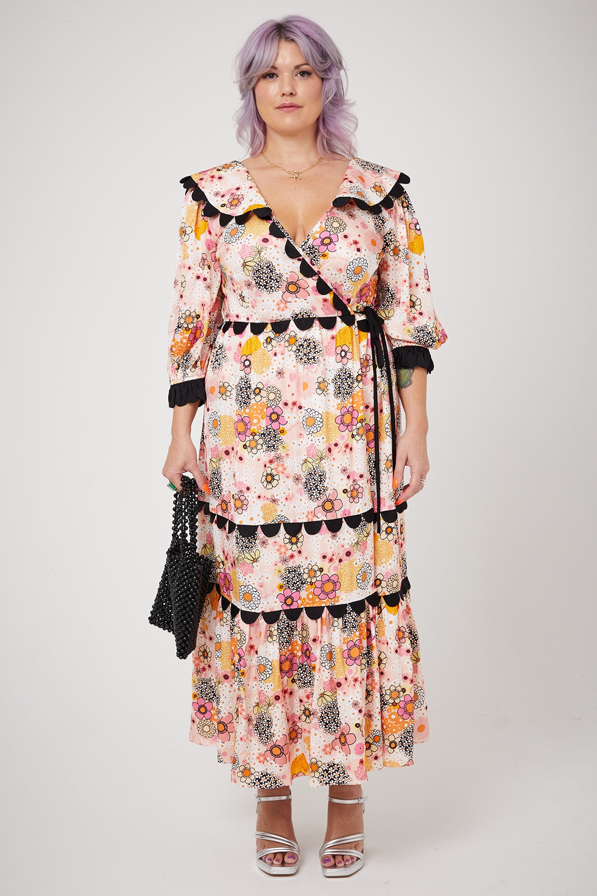 ARETHA DRESS | Pink Power Love Flower - Keko Studio