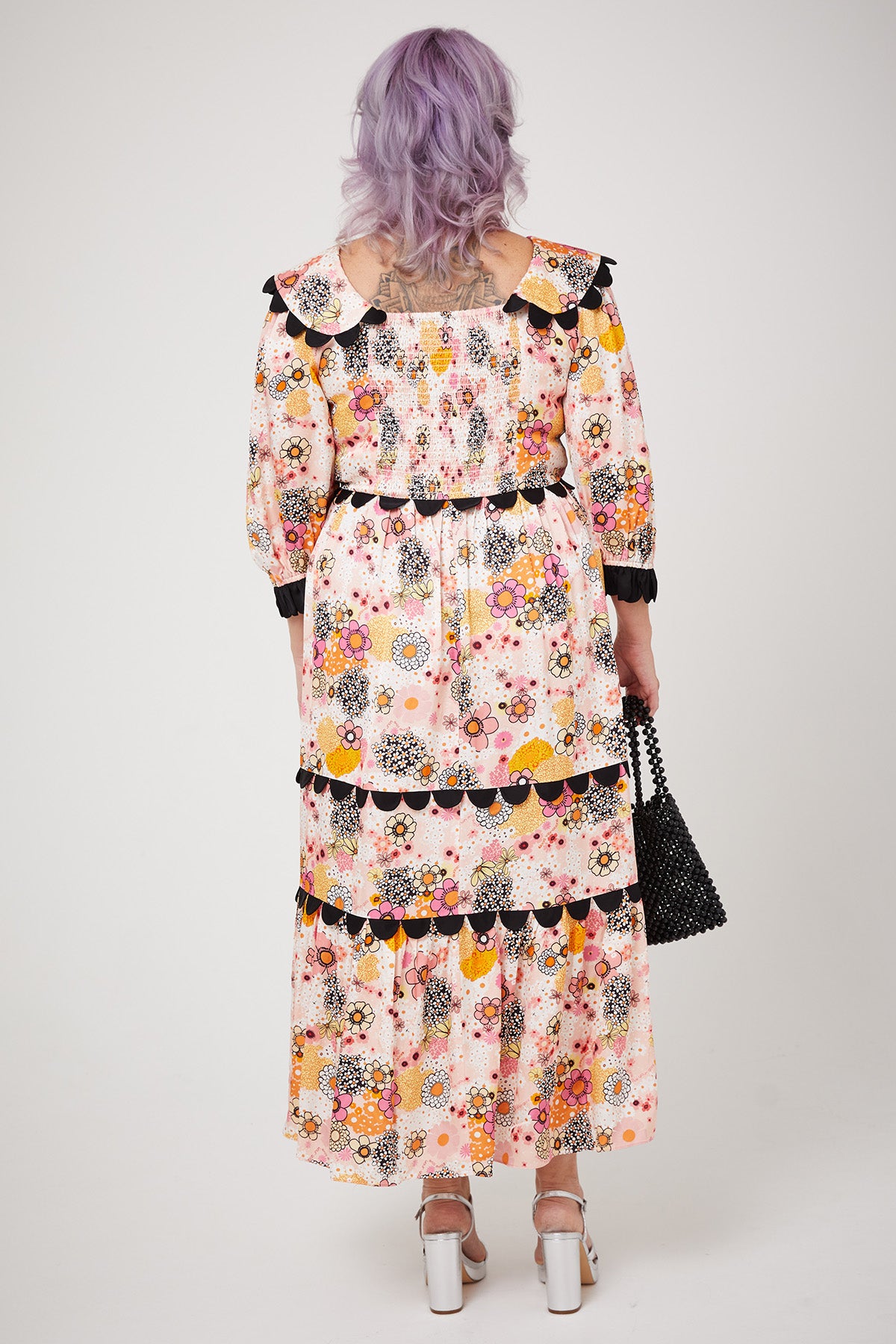 ARETHA DRESS | Pink Power Love Flower - Keko Studio