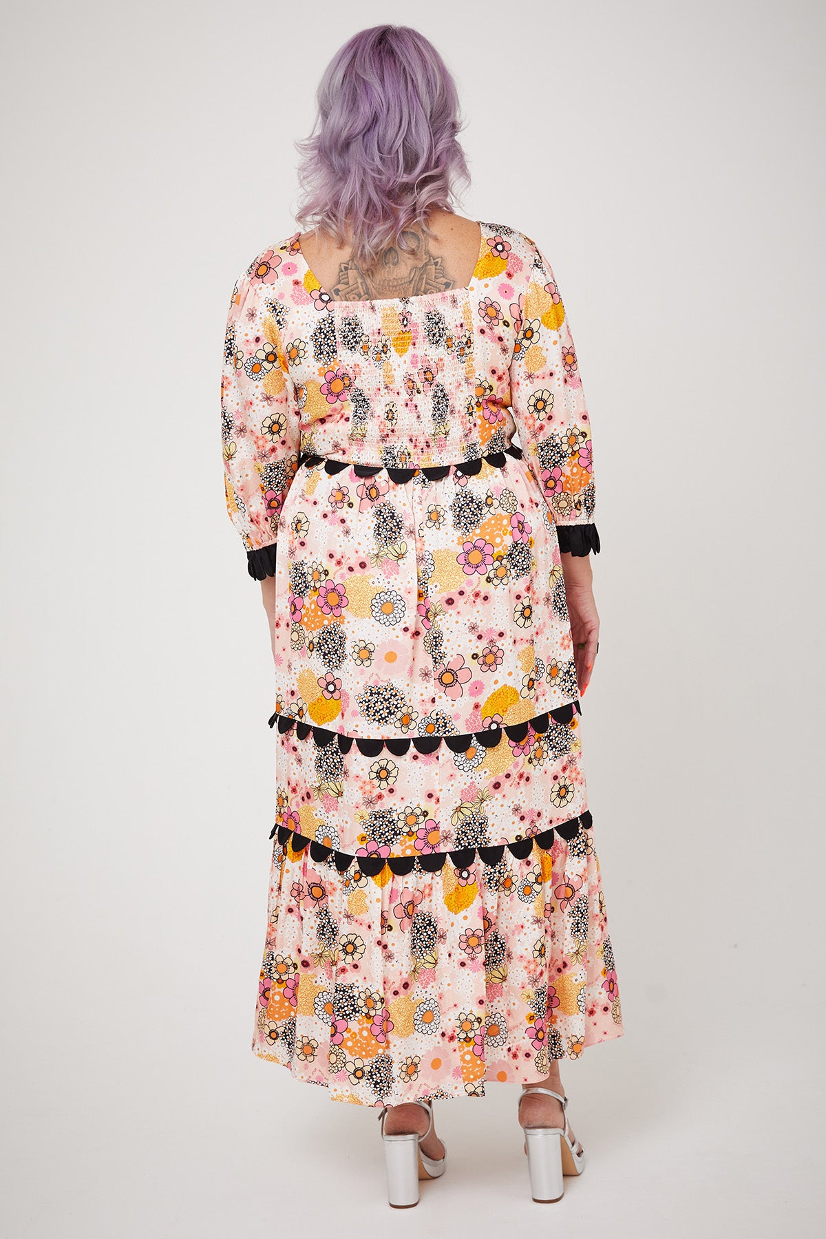 ARETHA DRESS | Pink Power Love Flower - Keko Studio