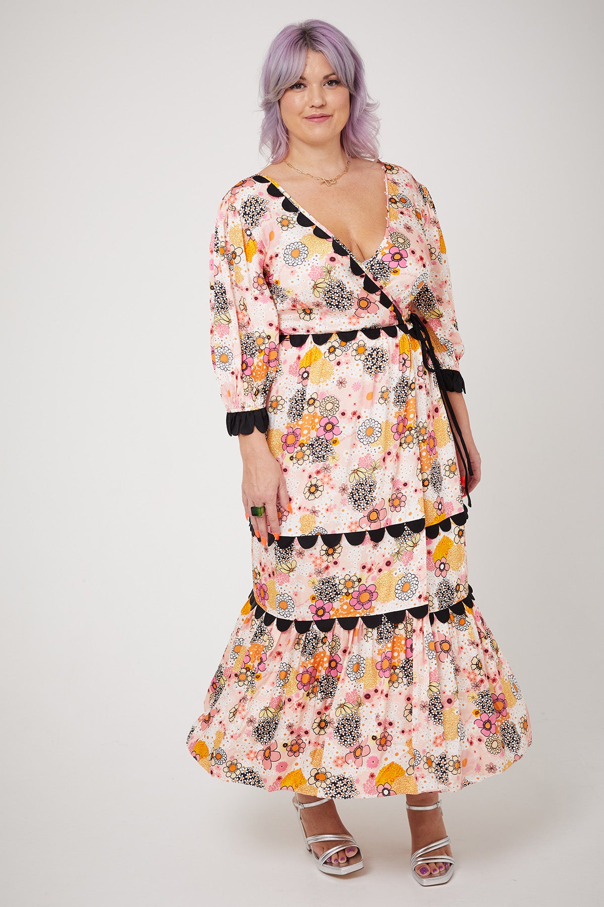 ARETHA DRESS | Pink Power Love Flower - Keko Studio