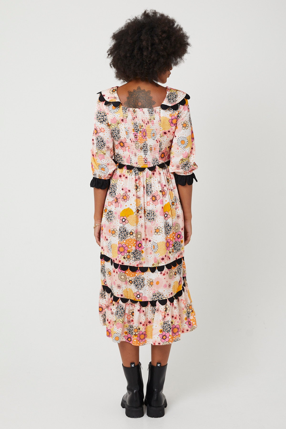 MARIAH DRESS | Pink Power Love Flower - Keko Studio