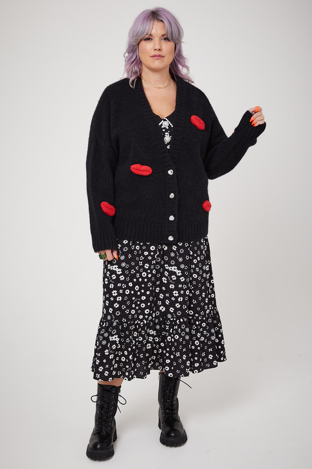 STEVIE DRESS | Polka Retro Floral - Keko Studio