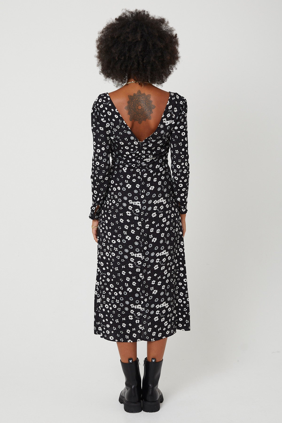 MADONNA DRESS | Polka Retro Floral - Keko Studio