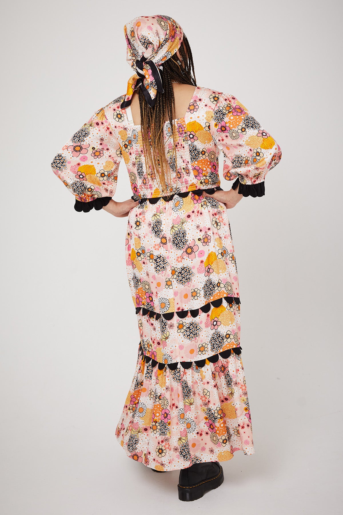 ARETHA DRESS | Pink Power Love Flower - Keko Studio