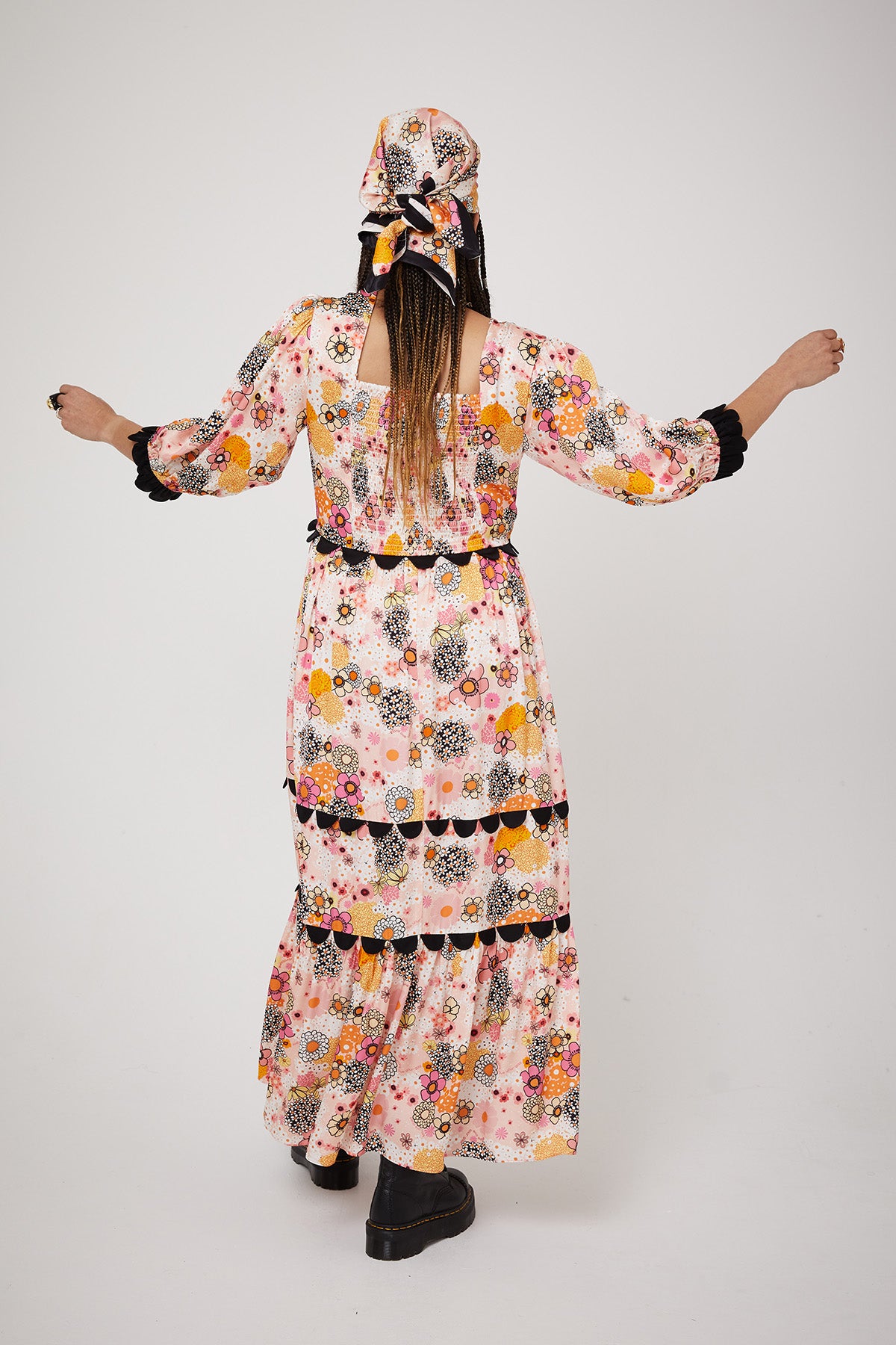 ARETHA DRESS | Pink Power Love Flower - Keko Studio
