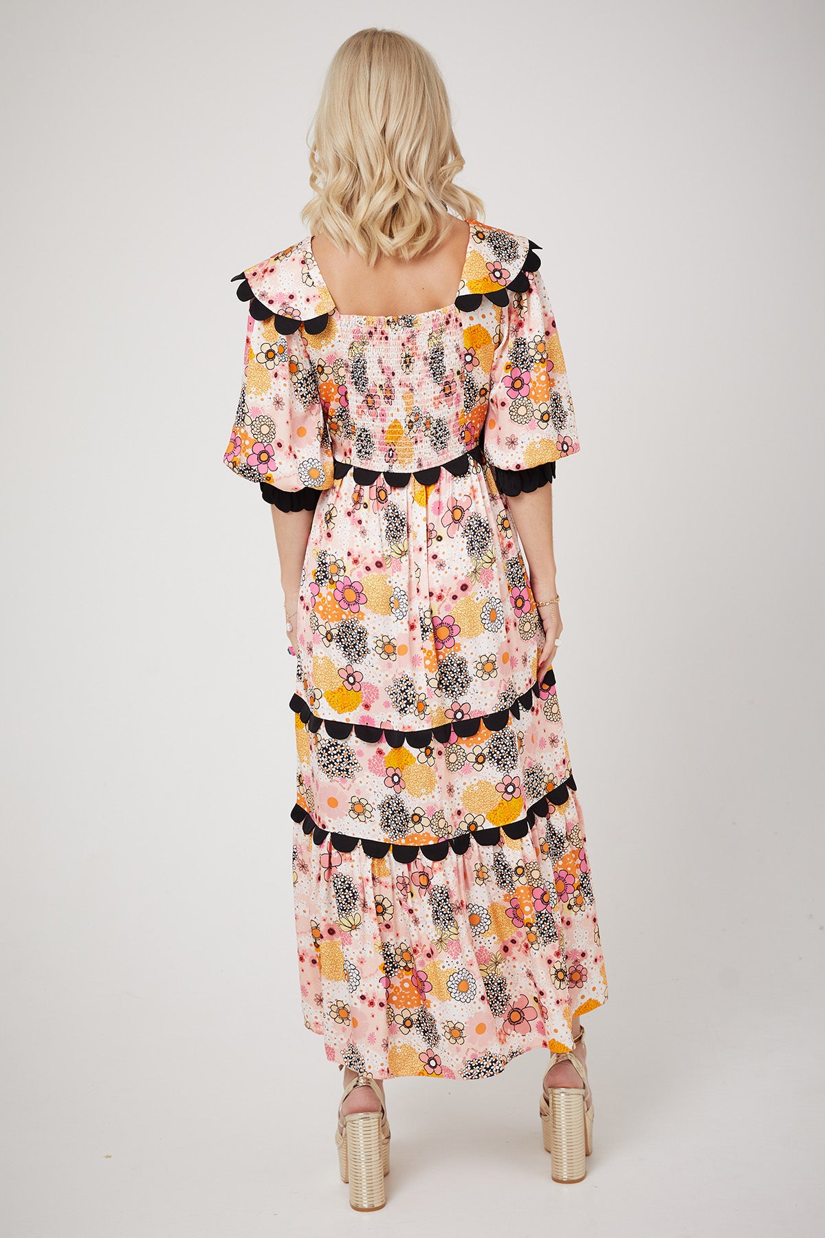 ARETHA DRESS | Pink Power Love Flower - Keko Studio