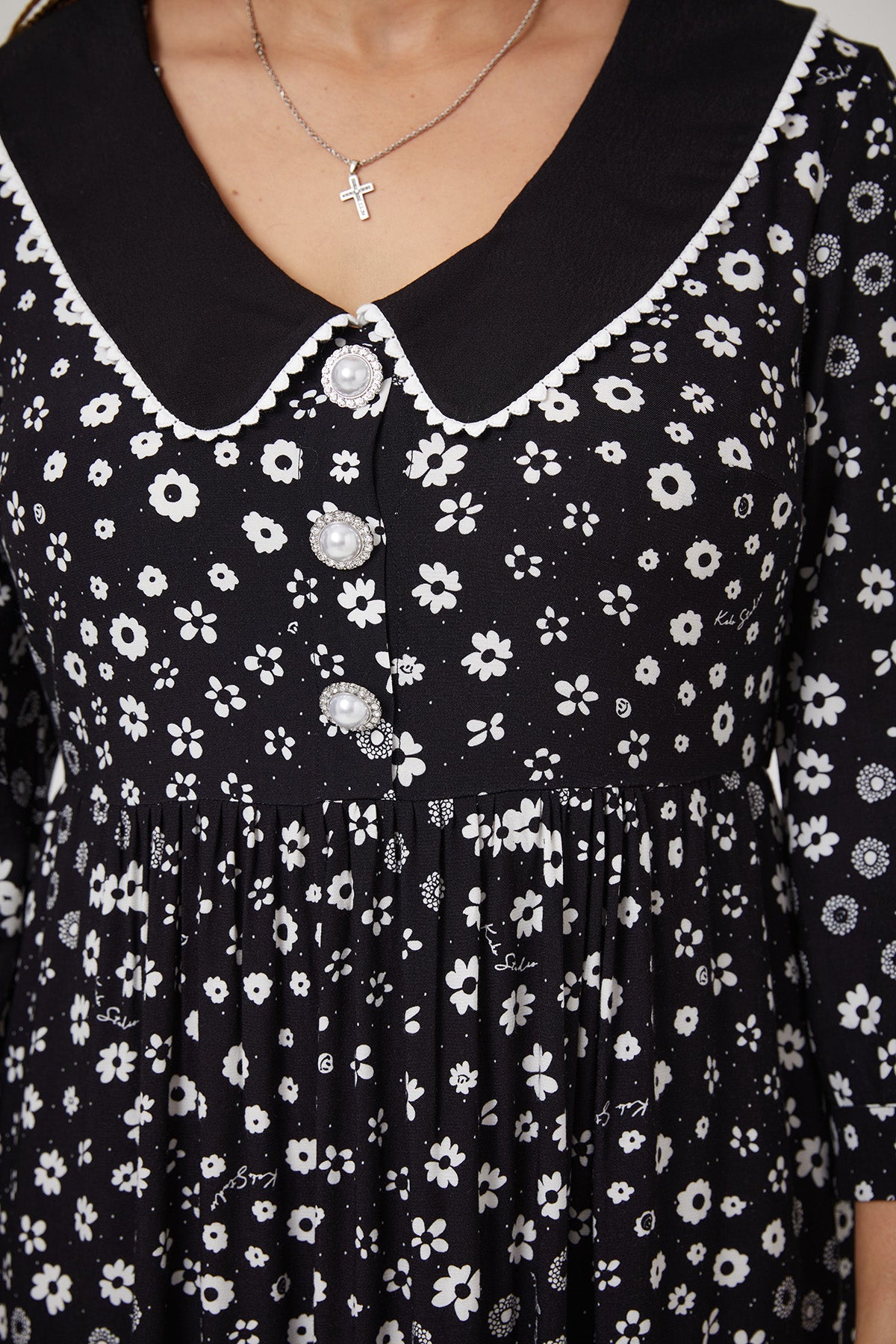STEVIE DRESS | Polka Retro Floral - Keko Studio