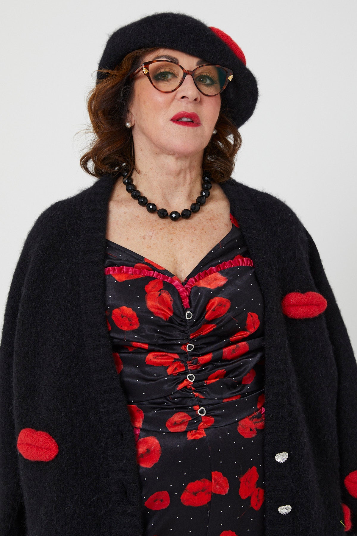 MICKS LIPS CARDI | Black - Keko Studio