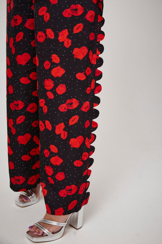 DONNA TROUSER | Lip smacking floral - Keko Studio