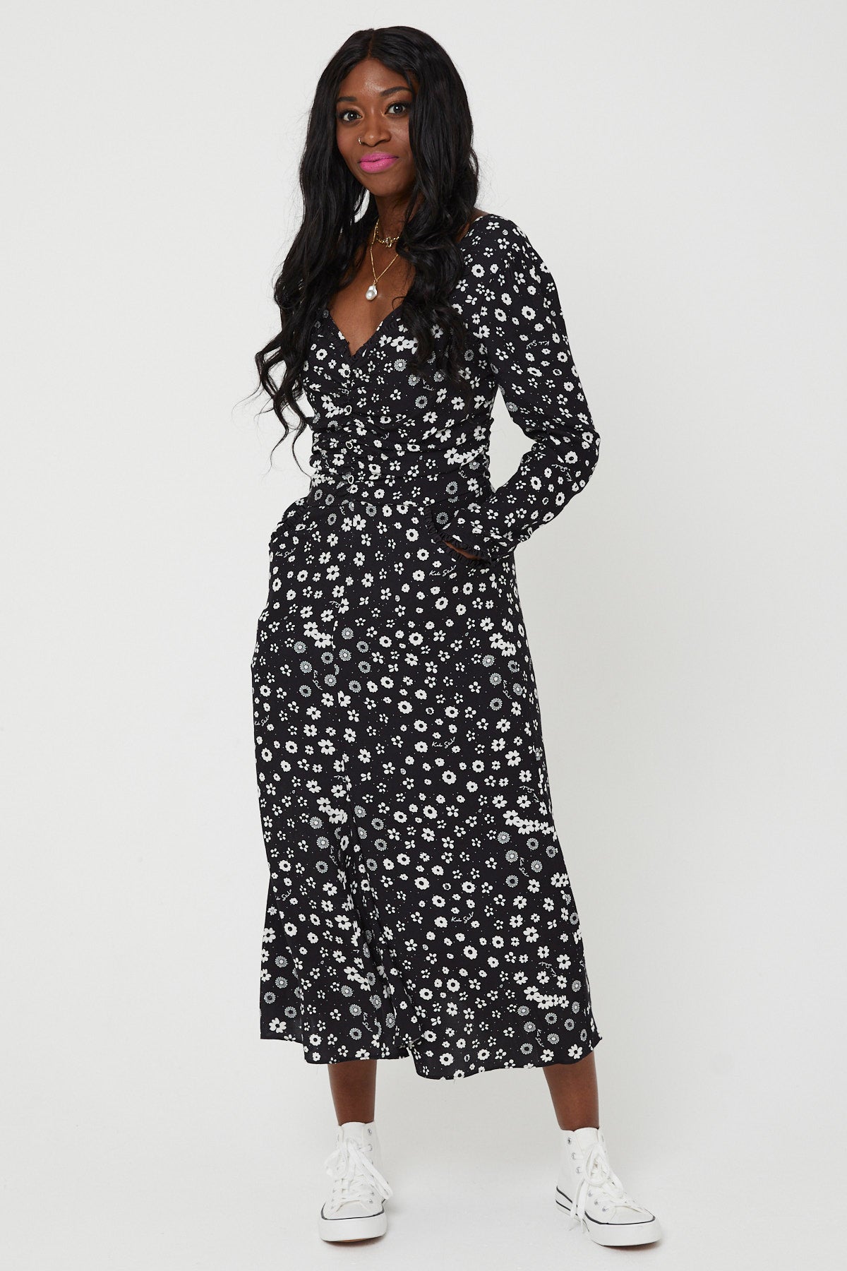 MADONNA DRESS | Polka Retro Floral - Keko Studio