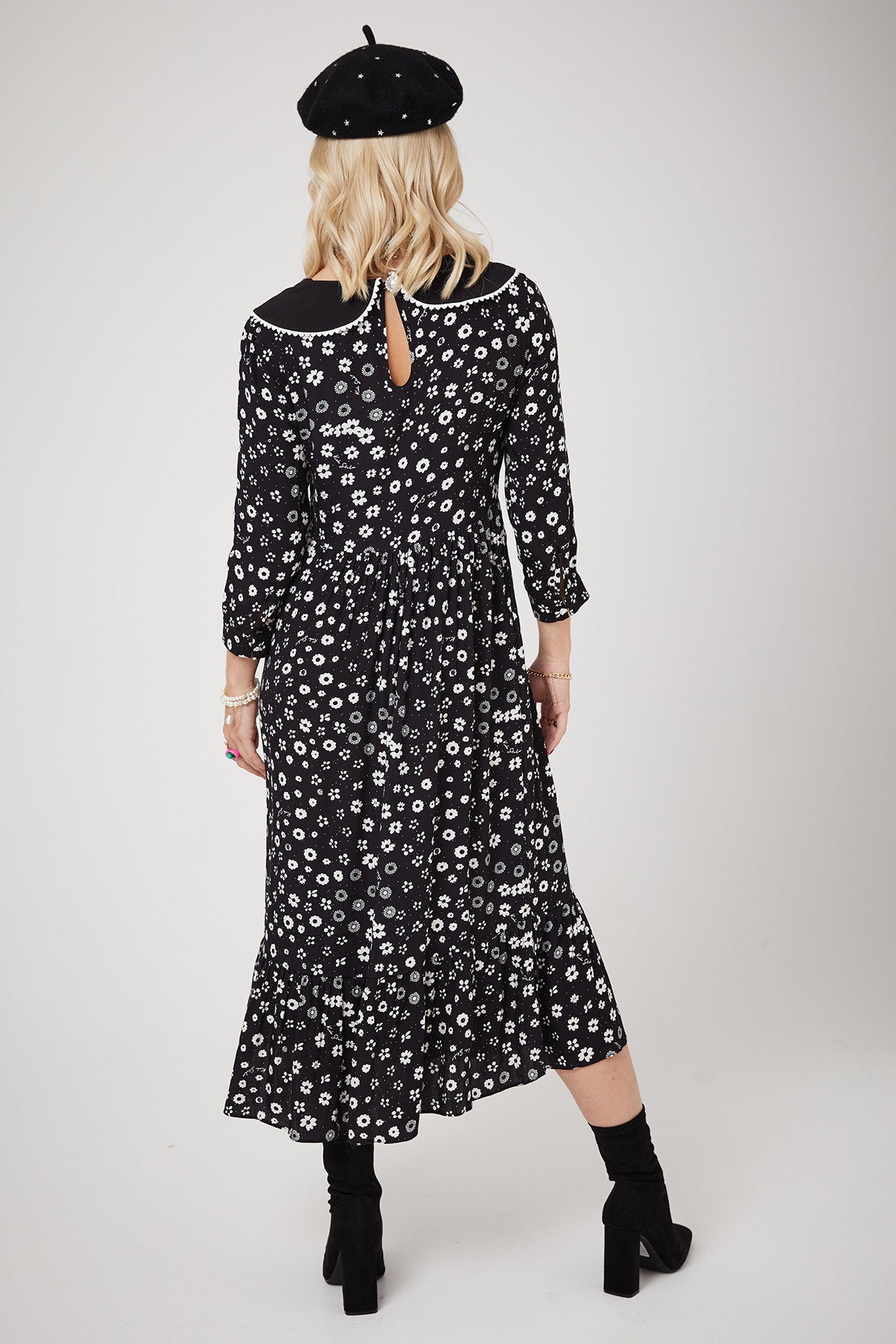 STEVIE DRESS | Polka Retro Floral - Keko Studio