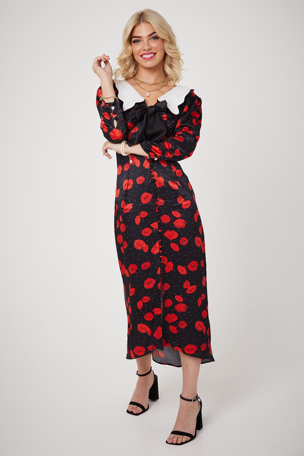 MARILYN DRESS | Lip Smacking Floral - Keko Studio