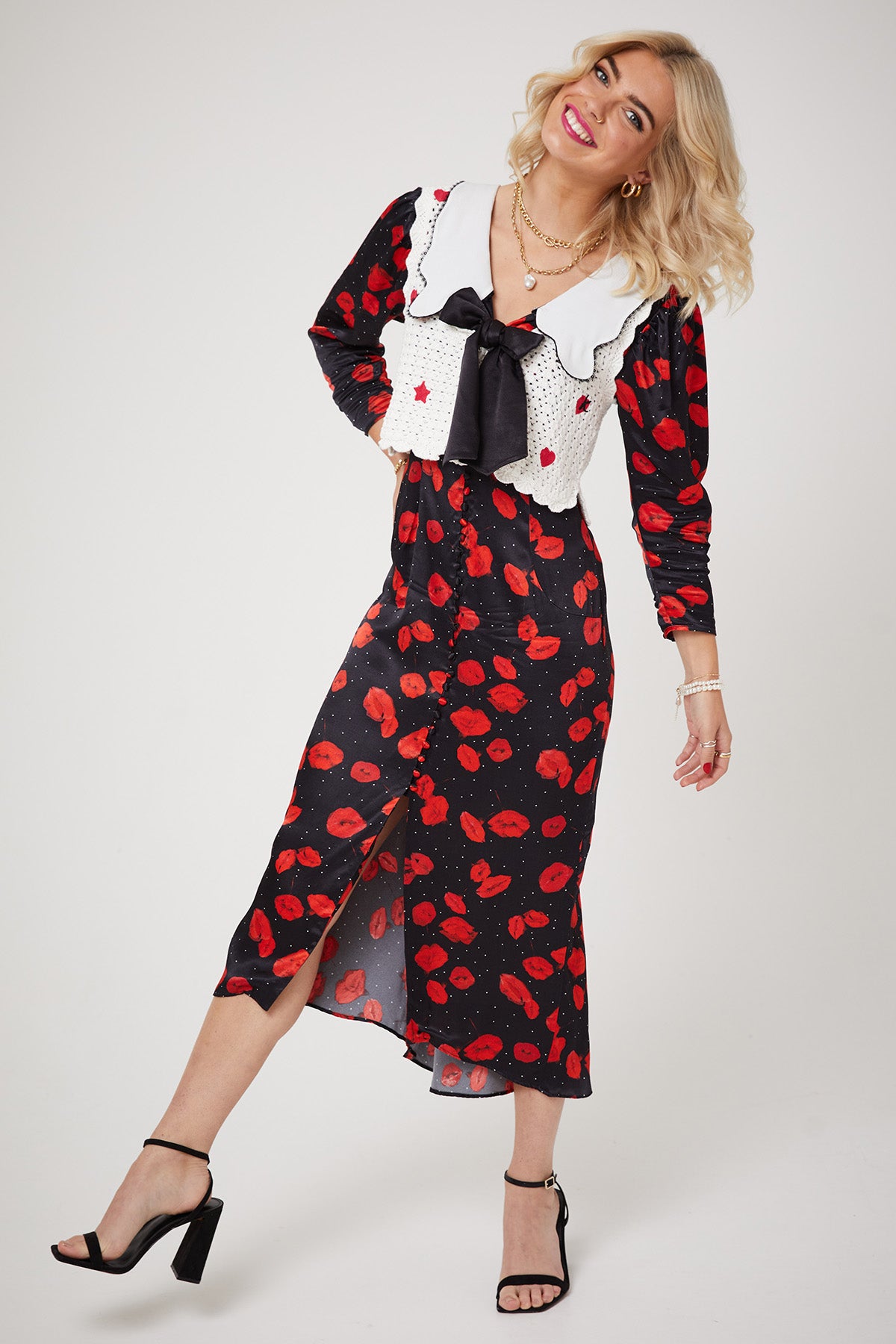 MARILYN DRESS | Lip Smacking Floral - Keko Studio