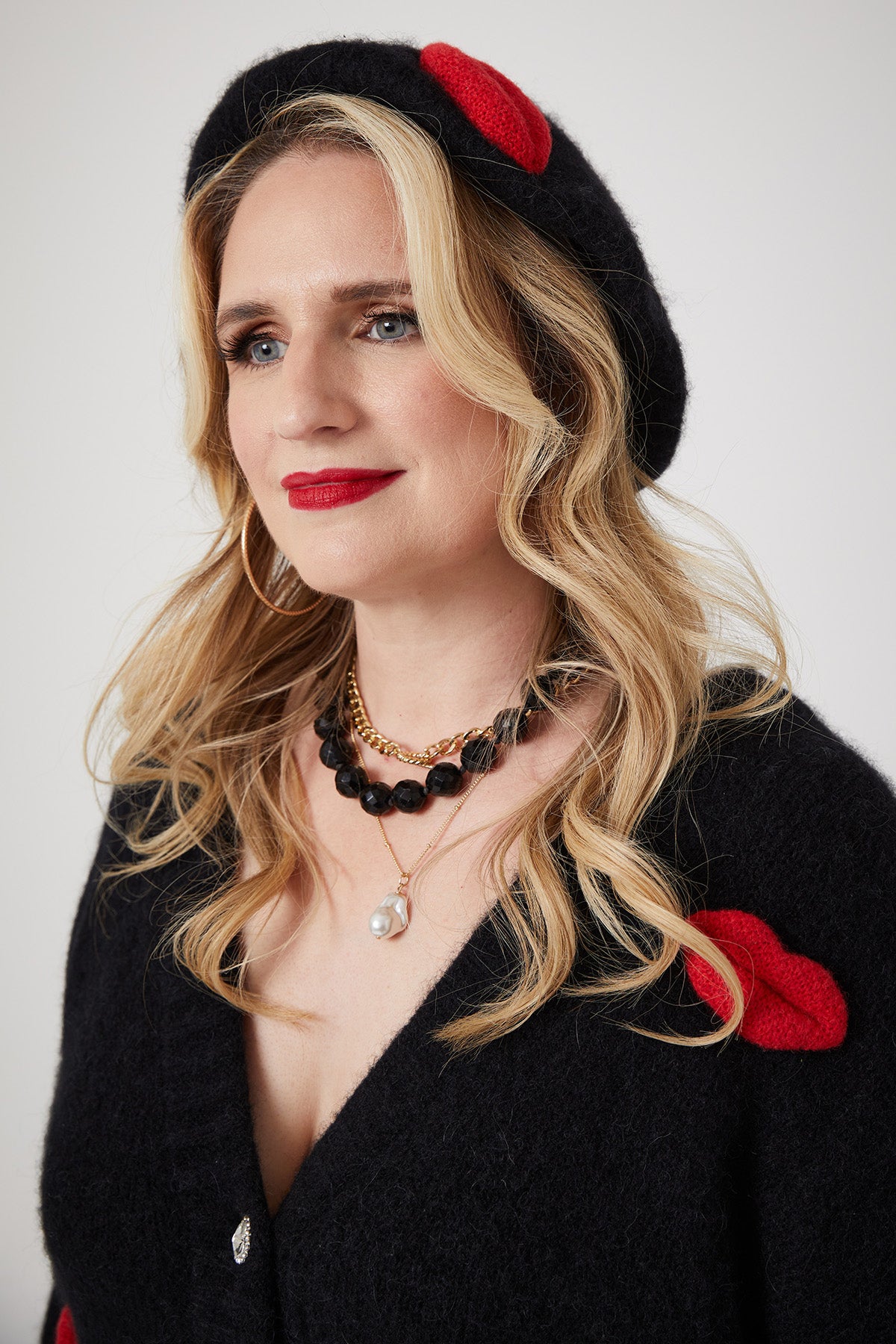 MICKS LIPS CARDI | Black - Keko Studio