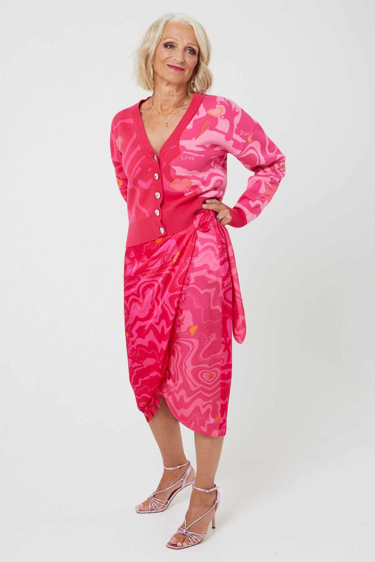WHOLE LOTTA LOVE CARDIGAN | Pink x - Keko Studio