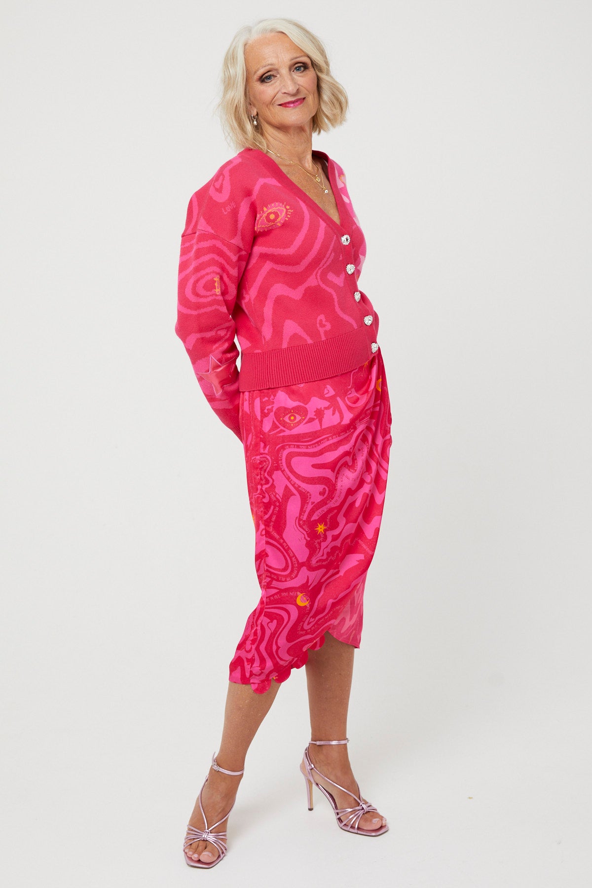 WHOLE LOTTA LOVE CARDIGAN | Pink x - Keko Studio