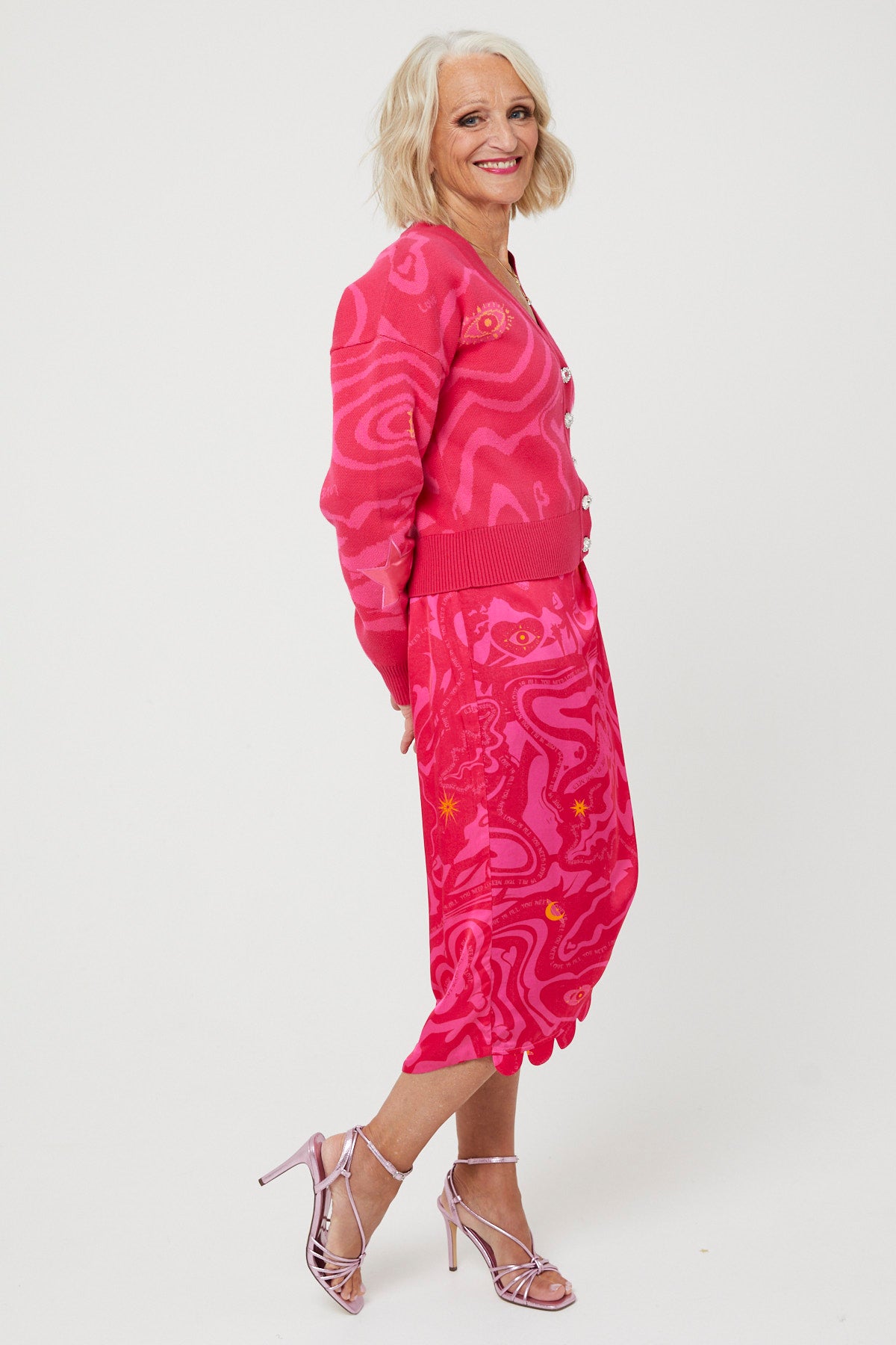 WHOLE LOTTA LOVE CARDIGAN | Pink x - Keko Studio