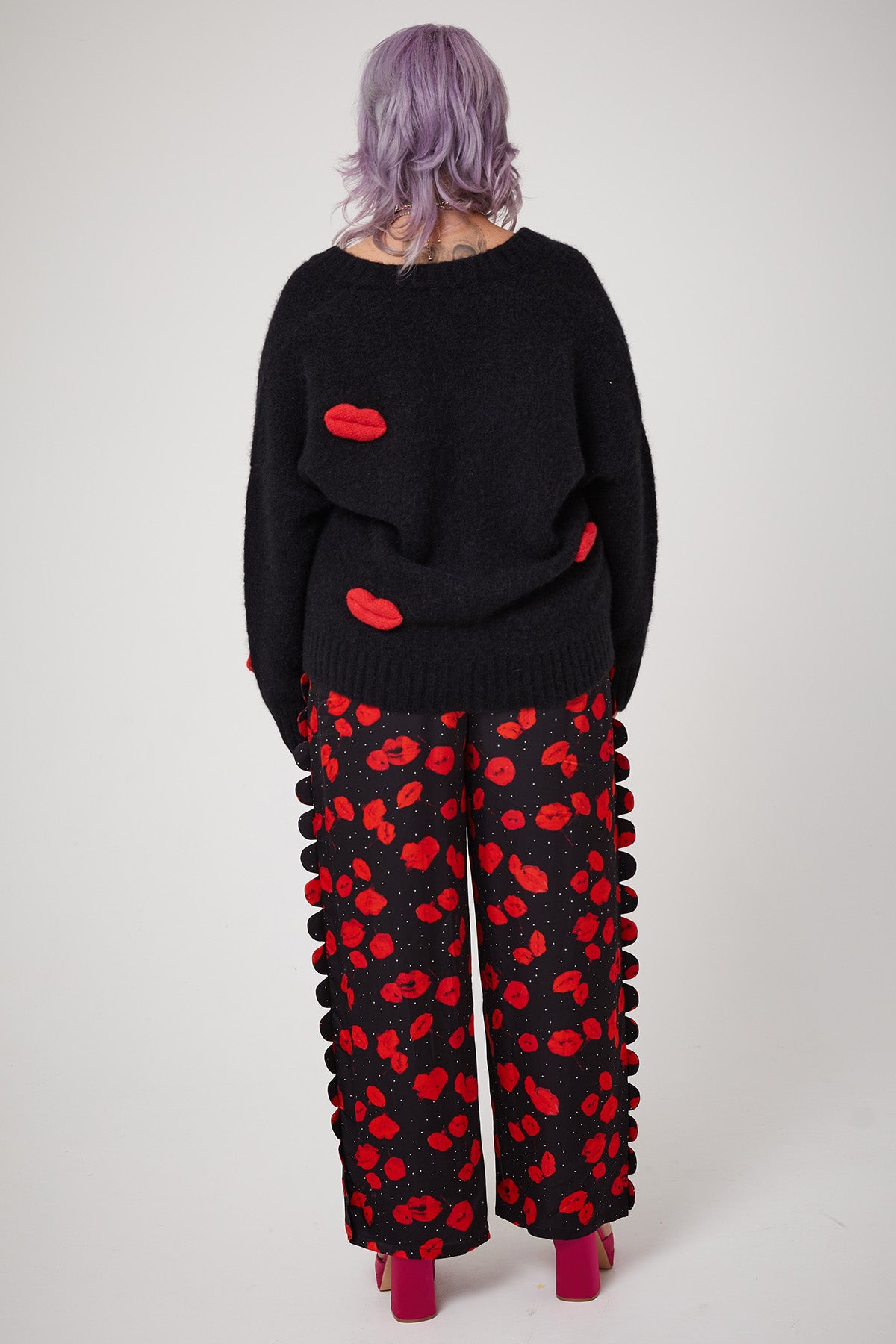 MICKS LIPS CARDI | Black - Keko Studio