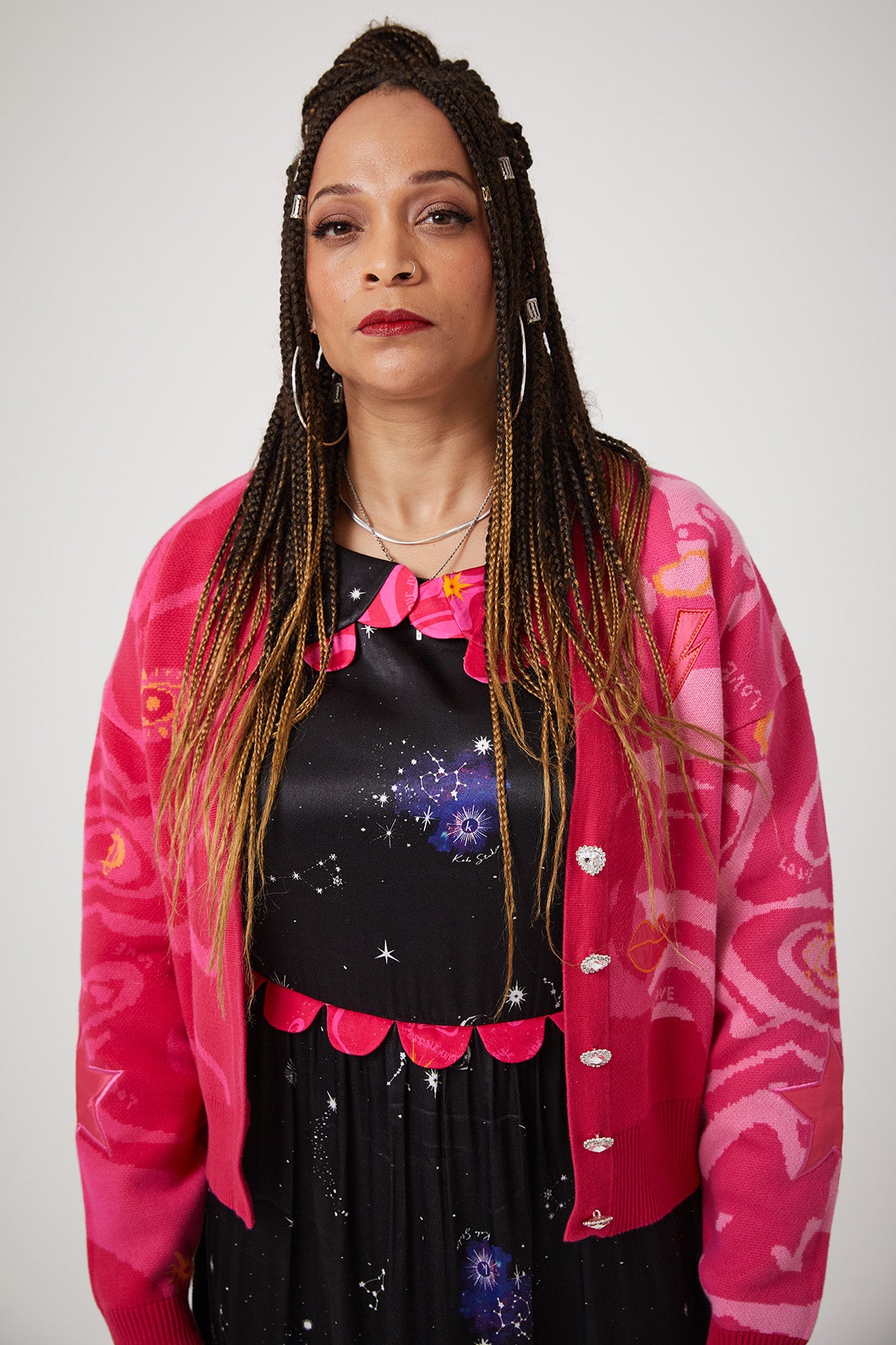 WHOLE LOTTA LOVE CARDIGAN | Pink x - Keko Studio