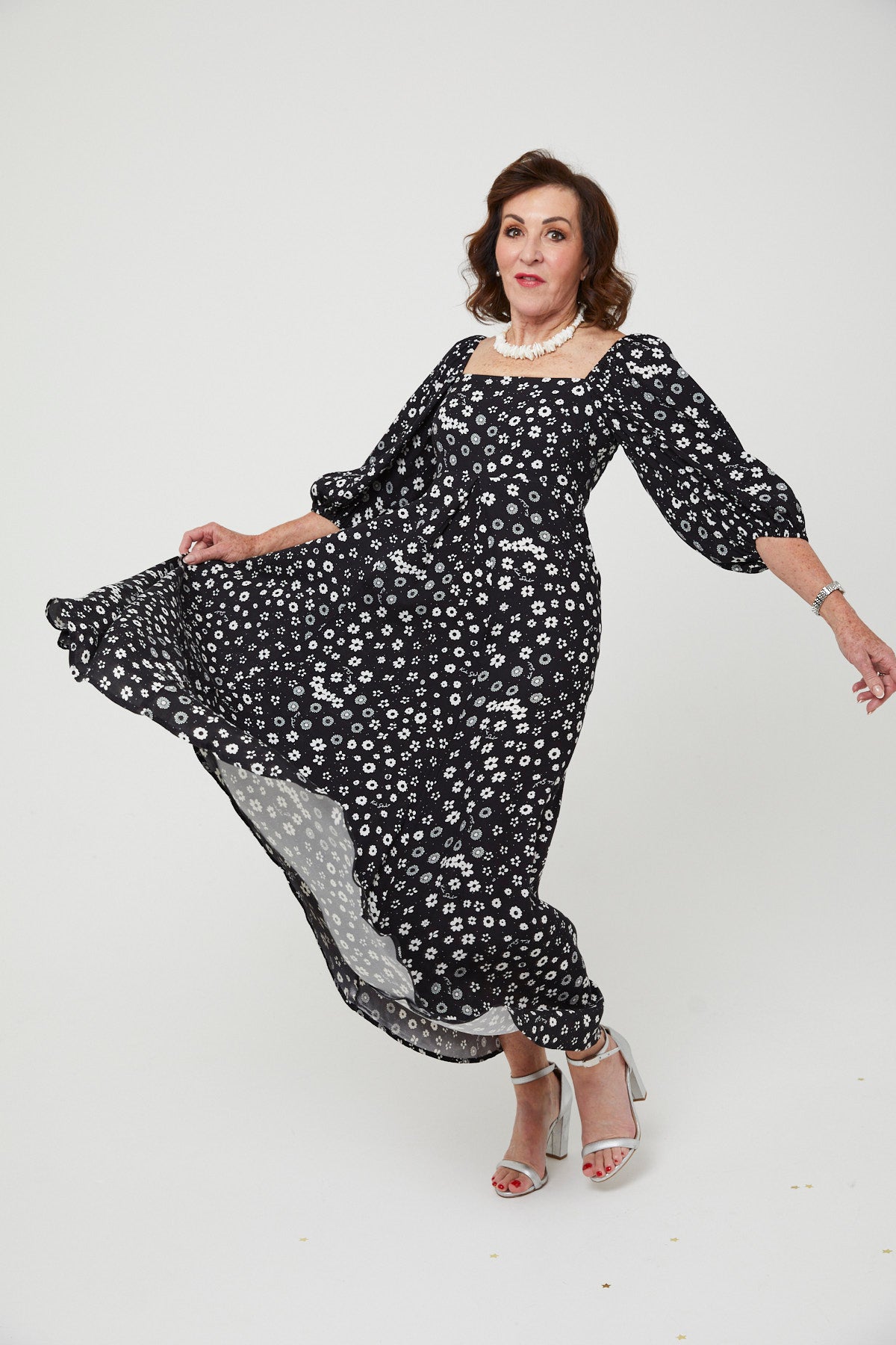 JONI DRESSES | Polka Retro Floral - Keko Studio