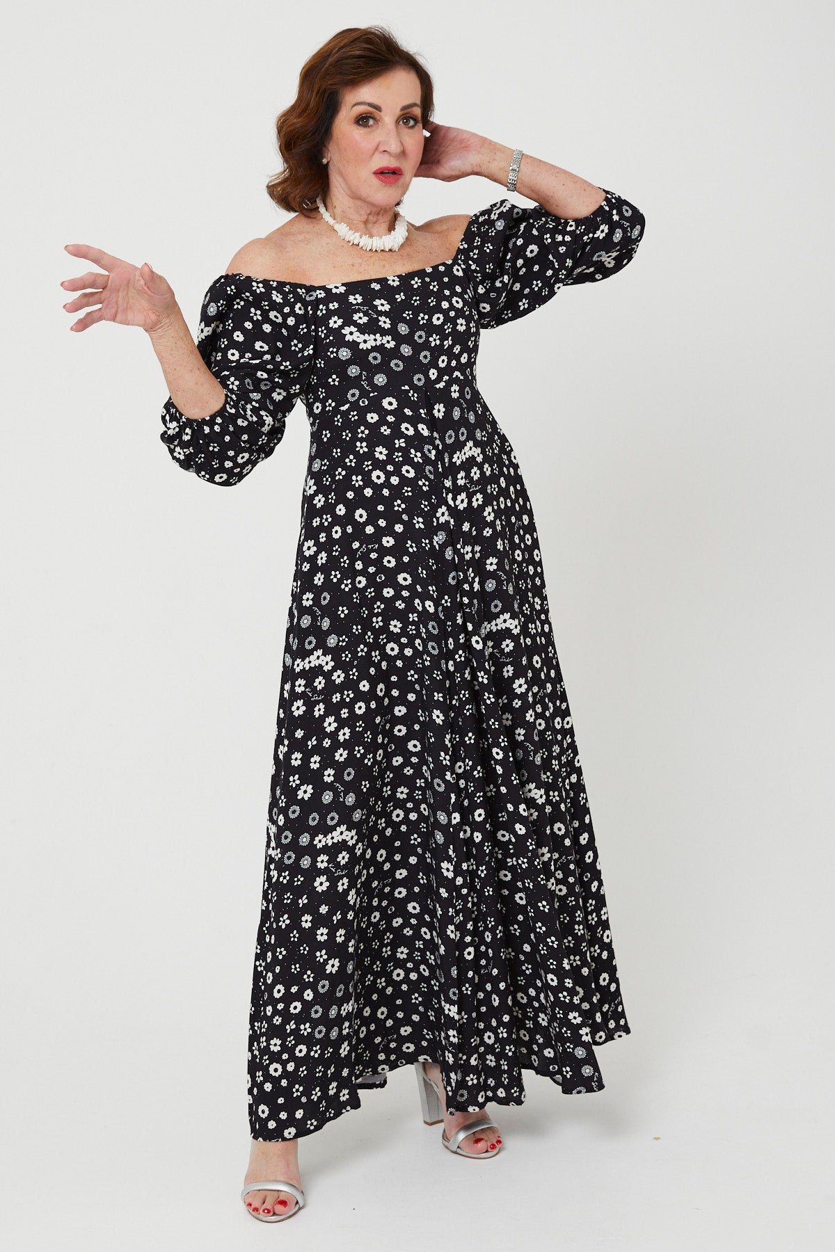 JONI DRESSES | Polka Retro Floral - Keko Studio