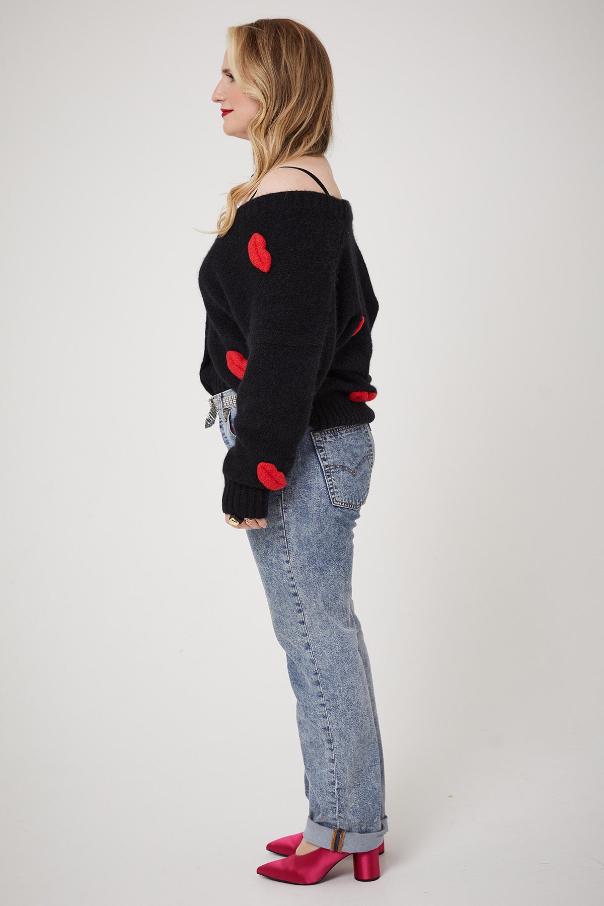 MICKS LIPS CARDI | Black - Keko Studio