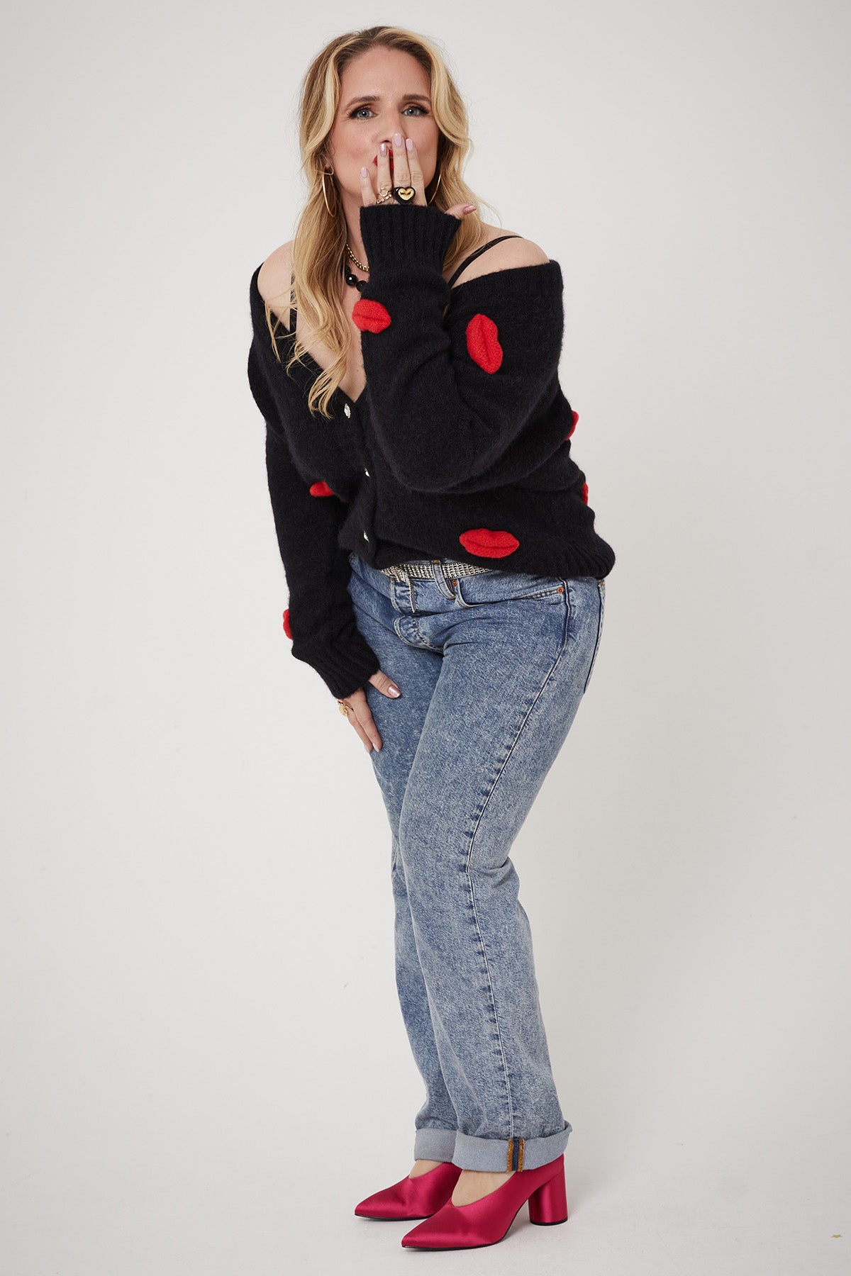 MICKS LIPS CARDI | Black - Keko Studio