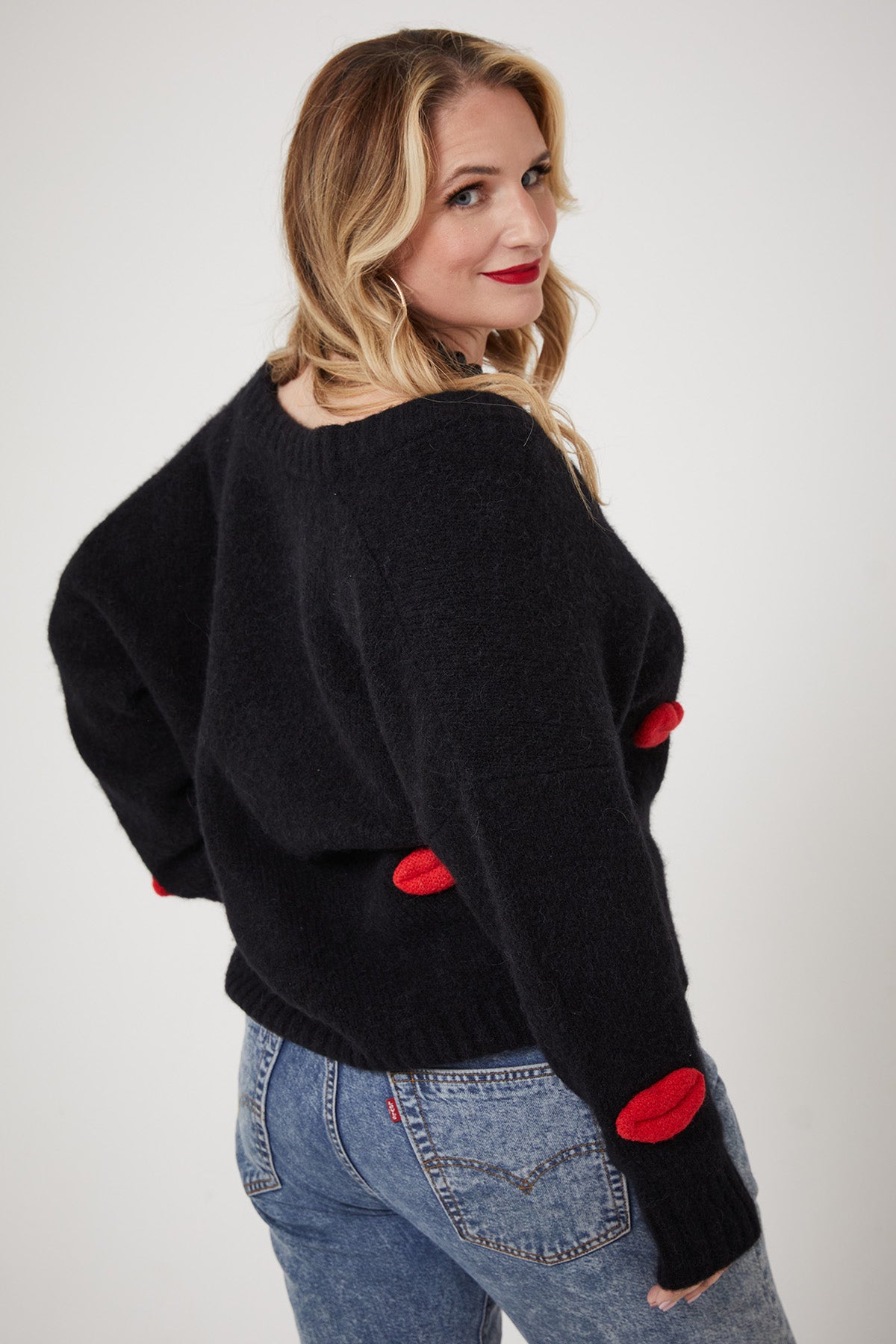 MICKS LIPS CARDI | Black - Keko Studio