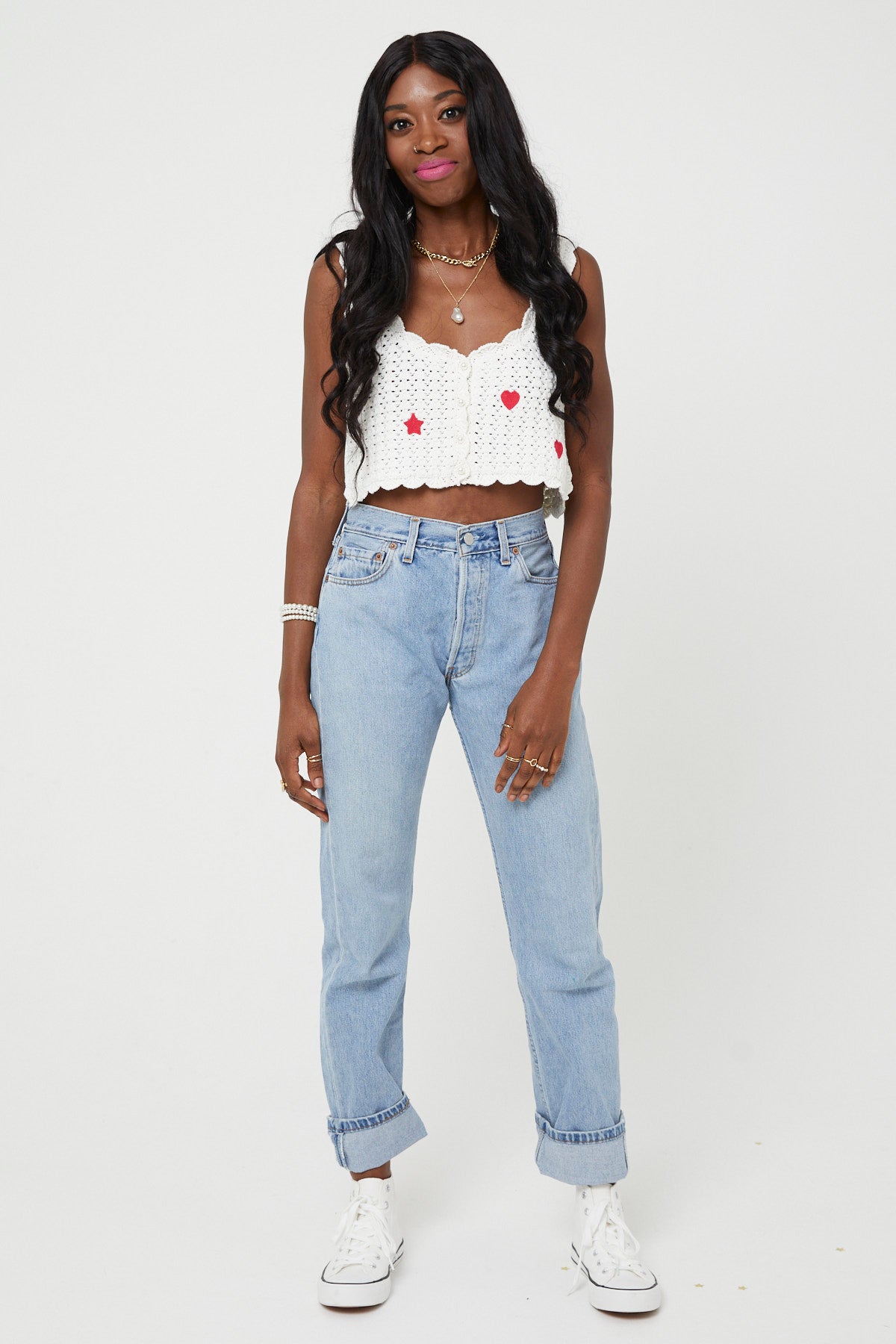 KEKO LOVES CROCHET VEST | Cream - Keko Studio