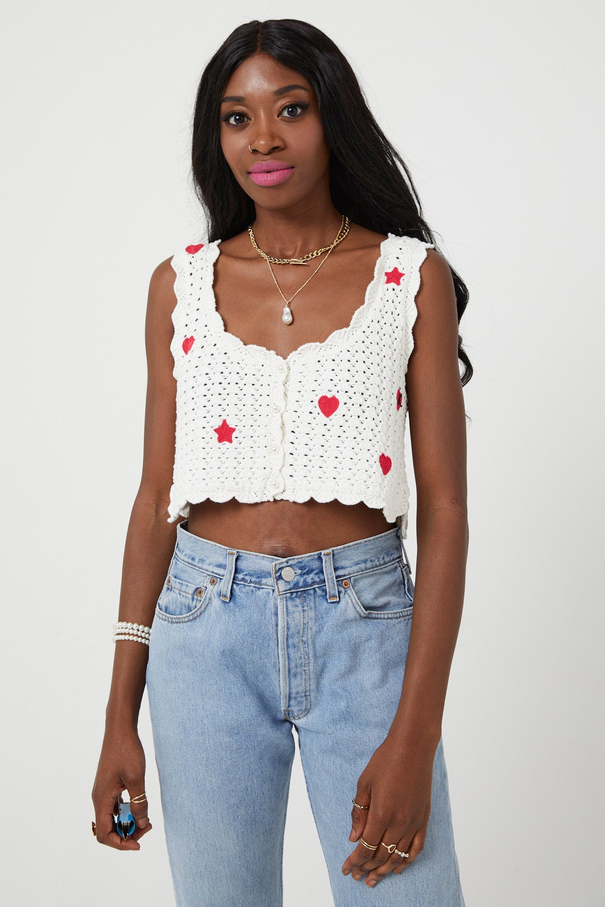 KEKO LOVES CROCHET VEST | Cream - Keko Studio