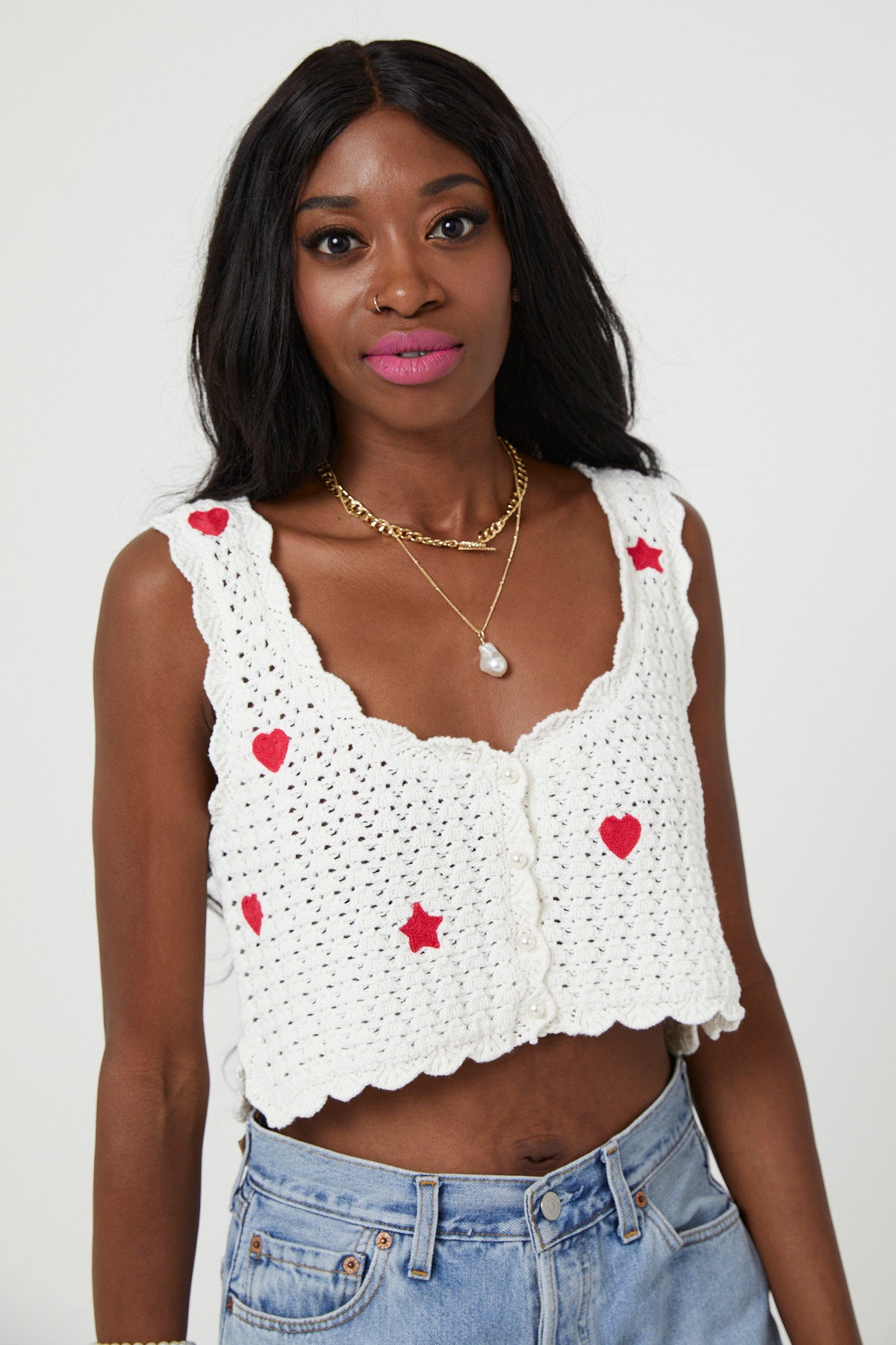 KEKO LOVES CROCHET VEST | Cream - Keko Studio