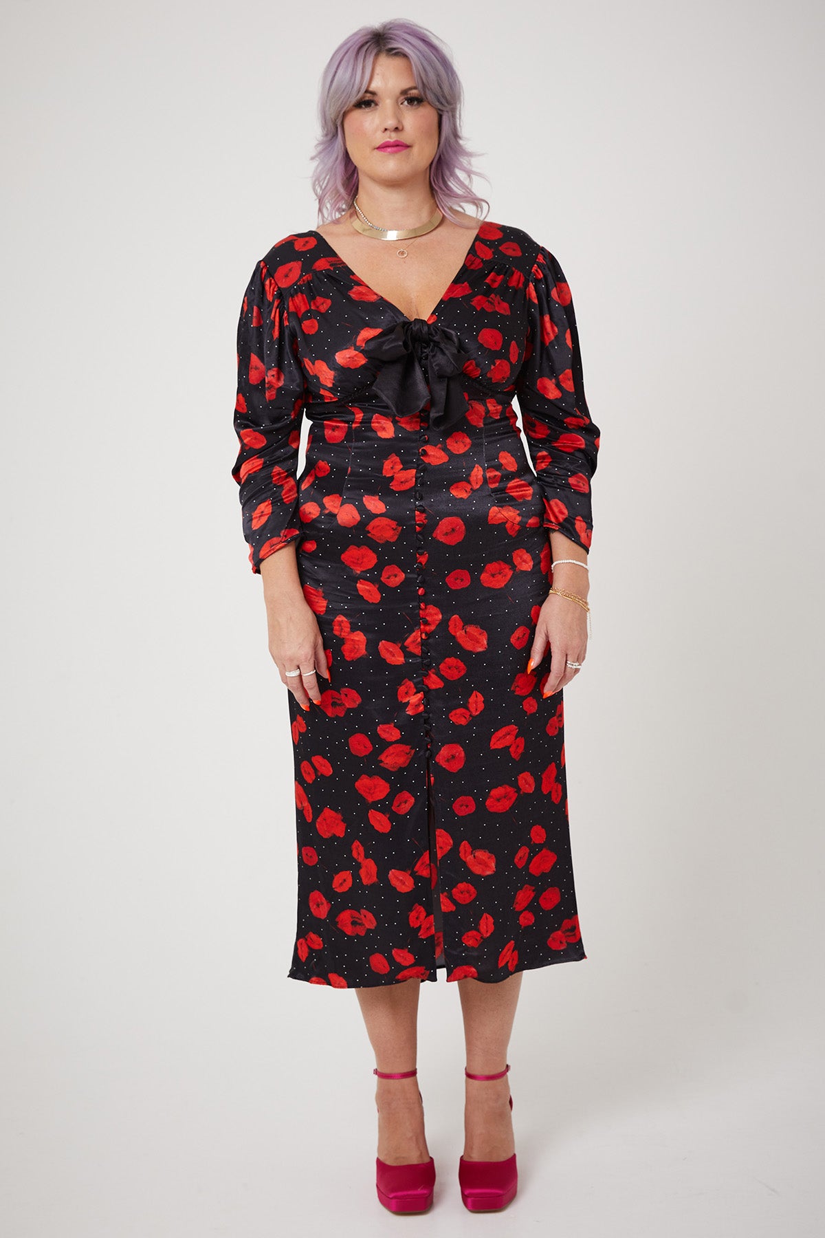 MARILYN DRESS | Lip Smacking Floral - Keko Studio