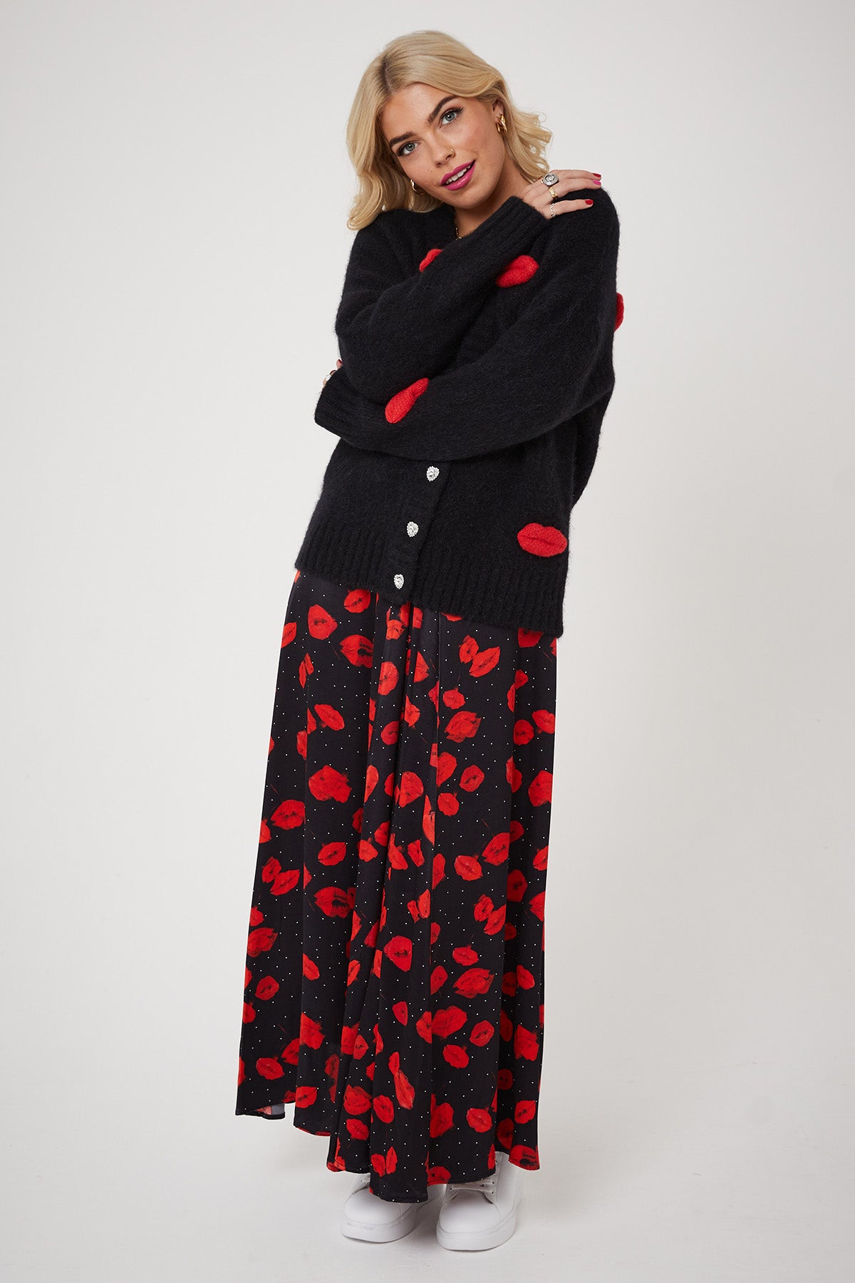 MICKS LIPS CARDI | Black - Keko Studio