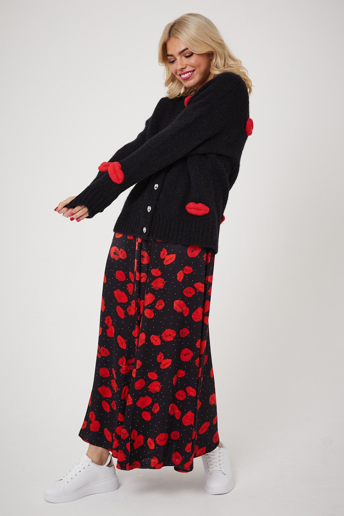 MICKS LIPS CARDI | Black - Keko Studio