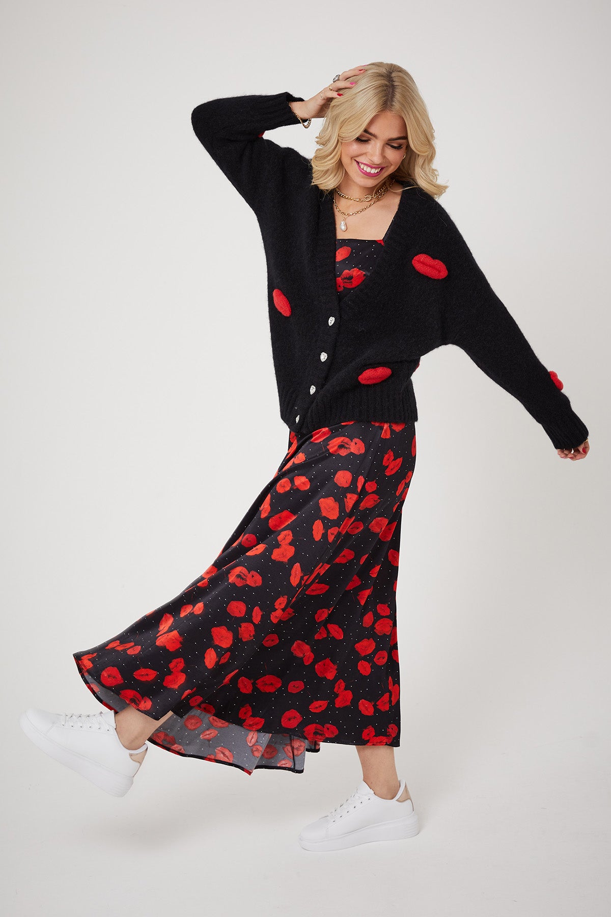 MICKS LIPS CARDI | Black - Keko Studio