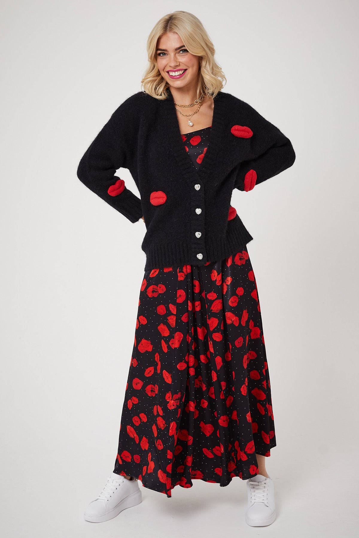 MICKS LIPS CARDI | Black - Keko Studio