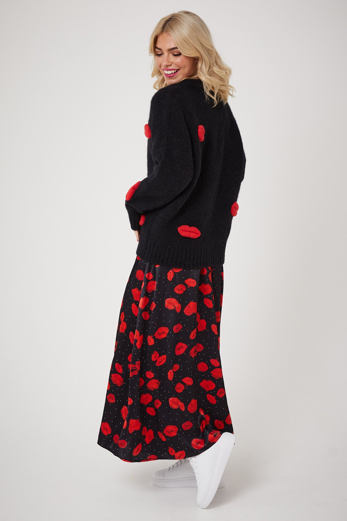 MICKS LIPS CARDI | Black - Keko Studio