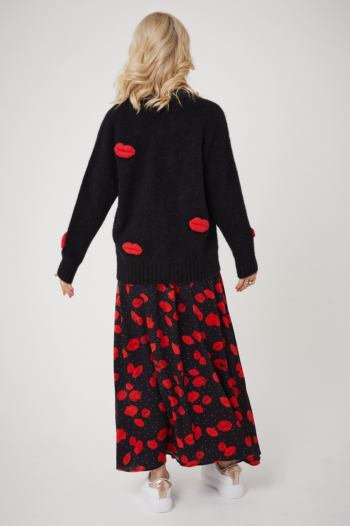 MICKS LIPS CARDI | Black - Keko Studio