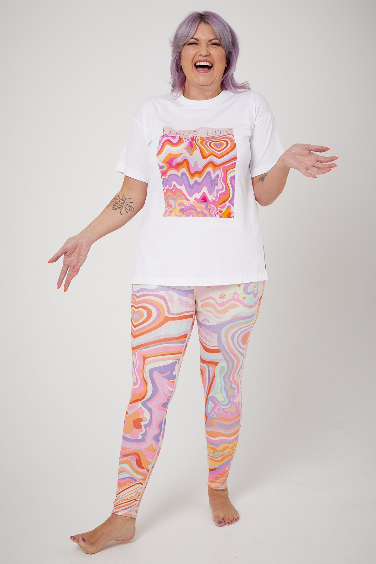 YOKO REVERSIBLE LEGGING | Age of Aquarius - Keko Studio