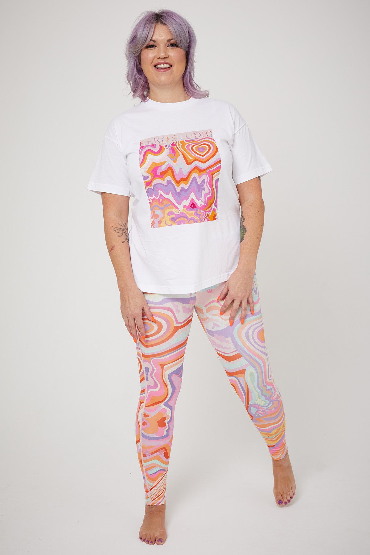 YOKO REVERSIBLE LEGGING | Age of Aquarius - Keko Studio