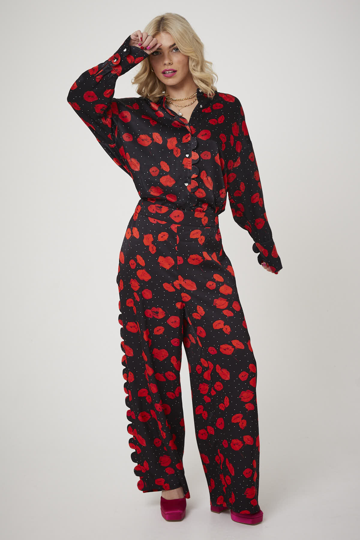 DONNA TROUSER | Lip smacking floral - Keko Studio