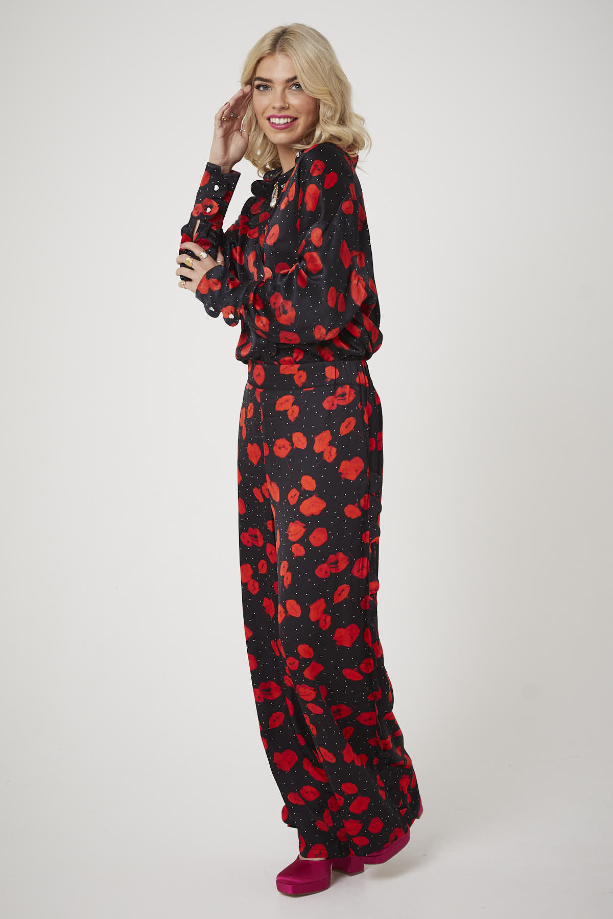 DONNA TROUSER | Lip smacking floral - Keko Studio