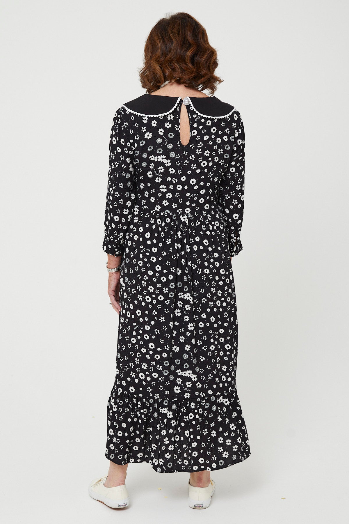 STEVIE DRESS | Polka Retro Floral - Keko Studio
