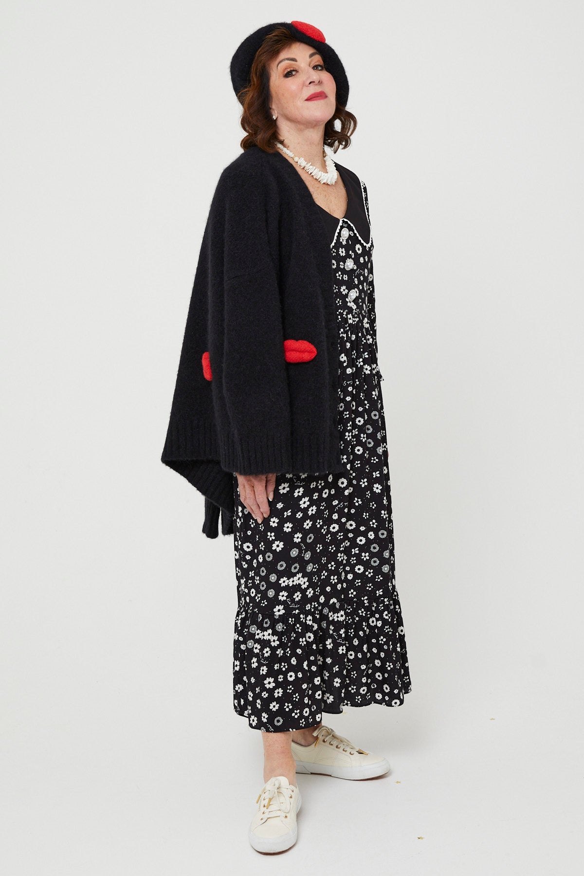 STEVIE DRESS | Polka Retro Floral - Keko Studio