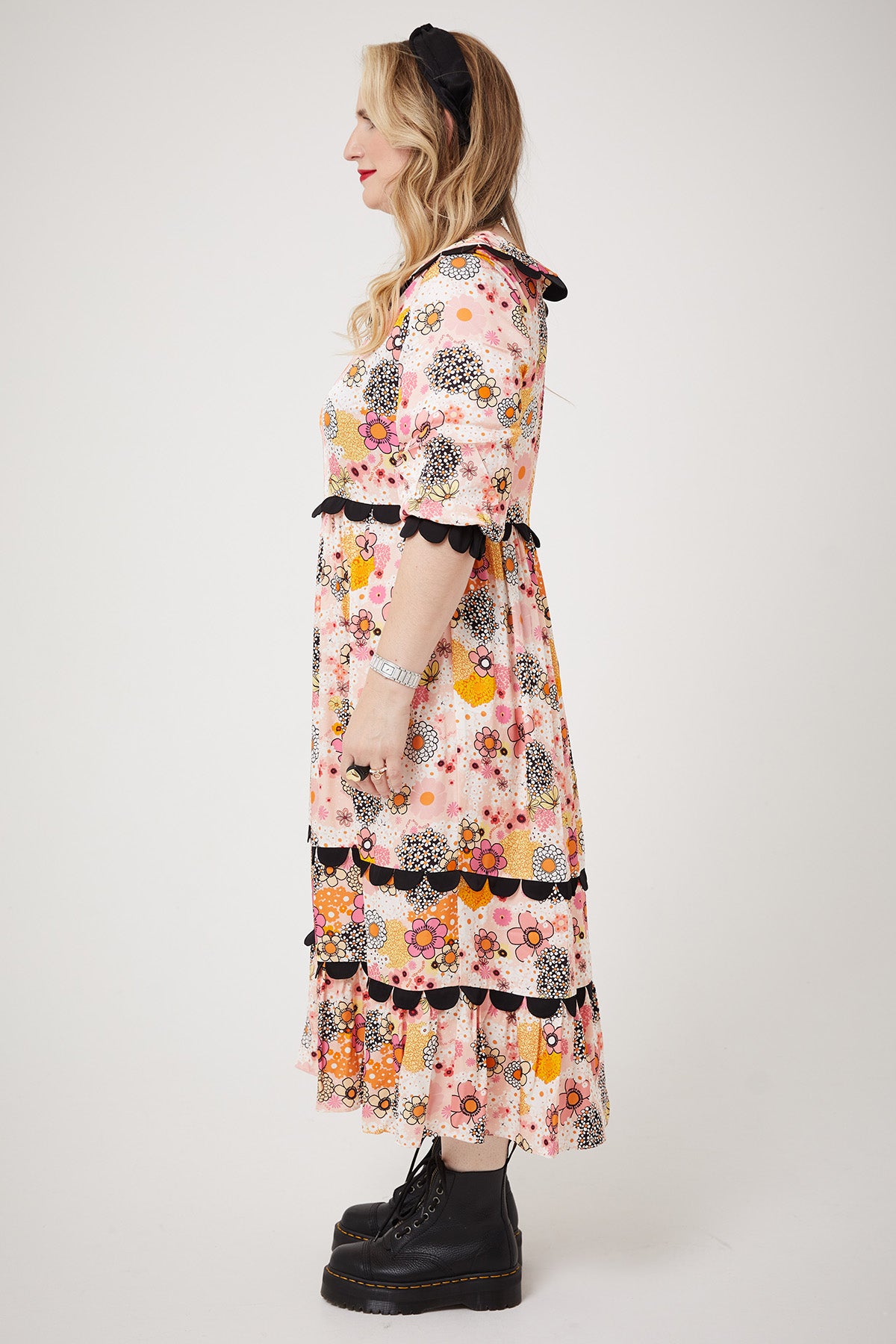 MARIAH DRESS | Pink Power Love Flower - Keko Studio