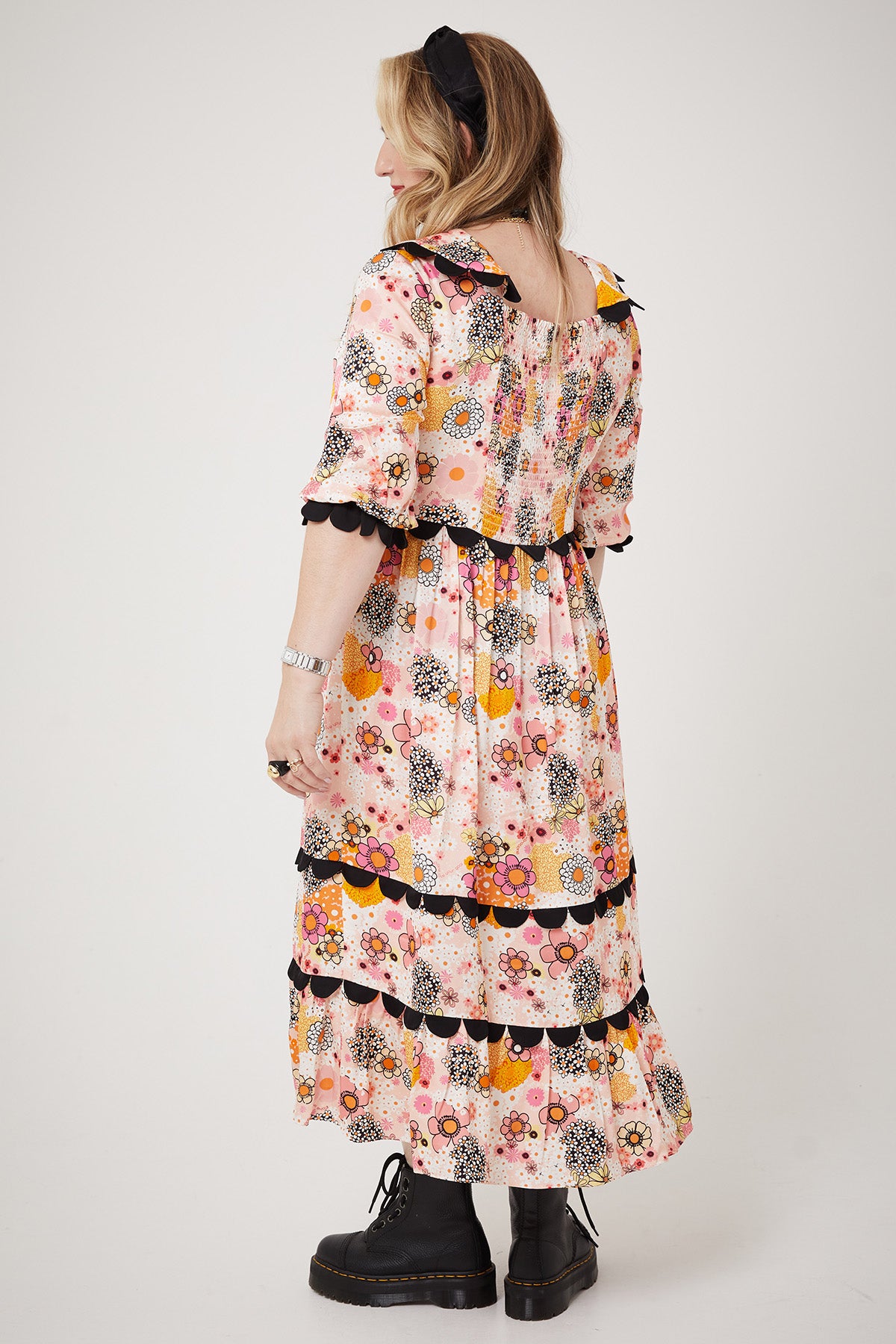 MARIAH DRESS | Pink Power Love Flower - Keko Studio