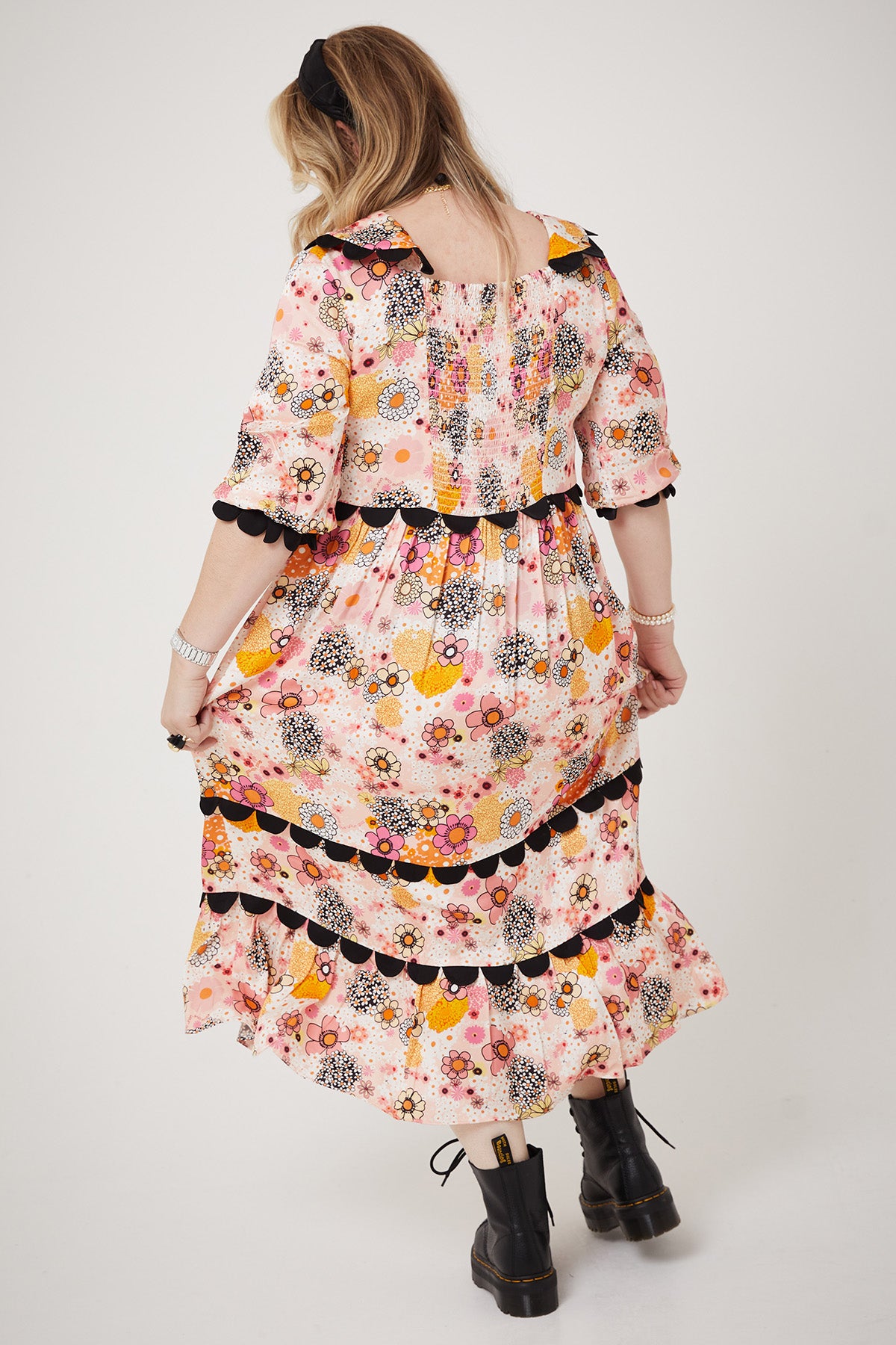 MARIAH DRESS | Pink Power Love Flower - Keko Studio