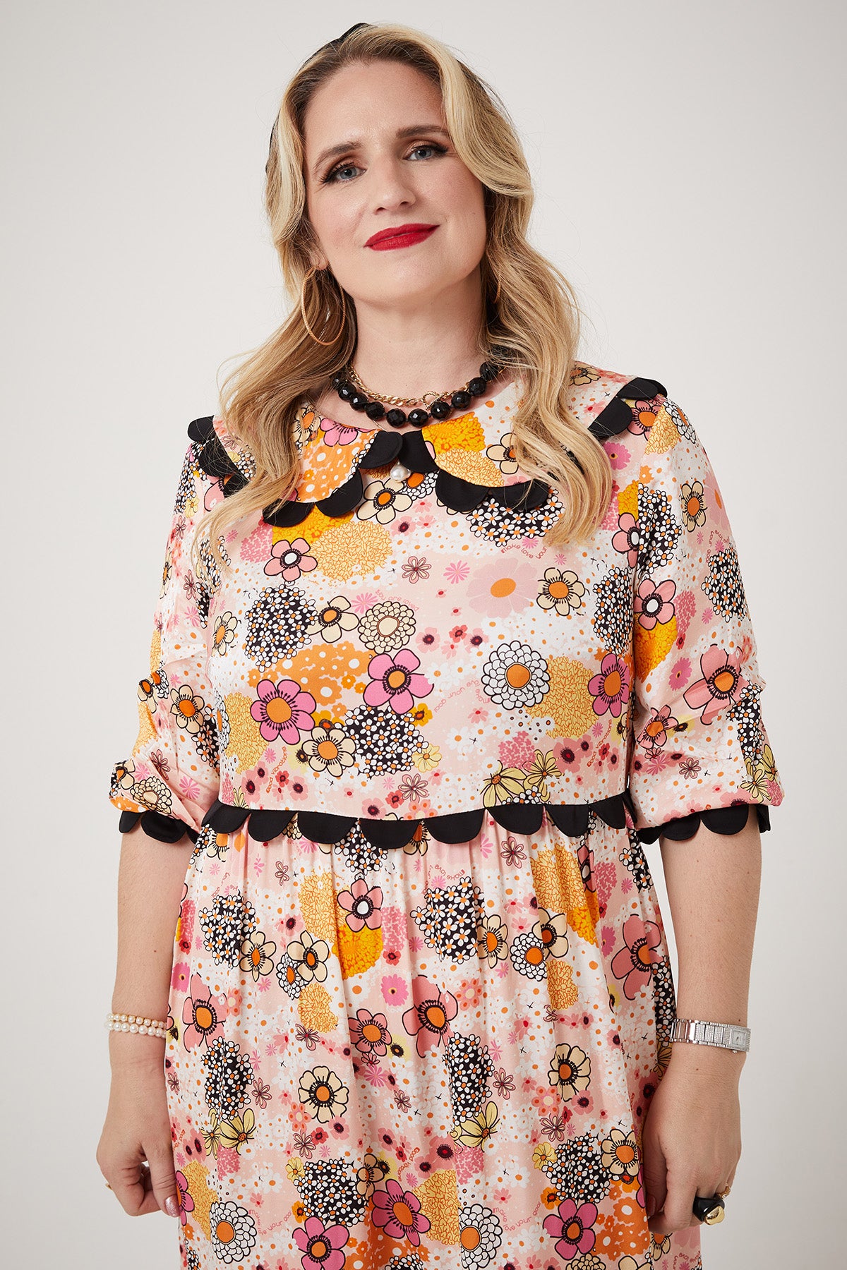 MARIAH DRESS | Pink Power Love Flower - Keko Studio