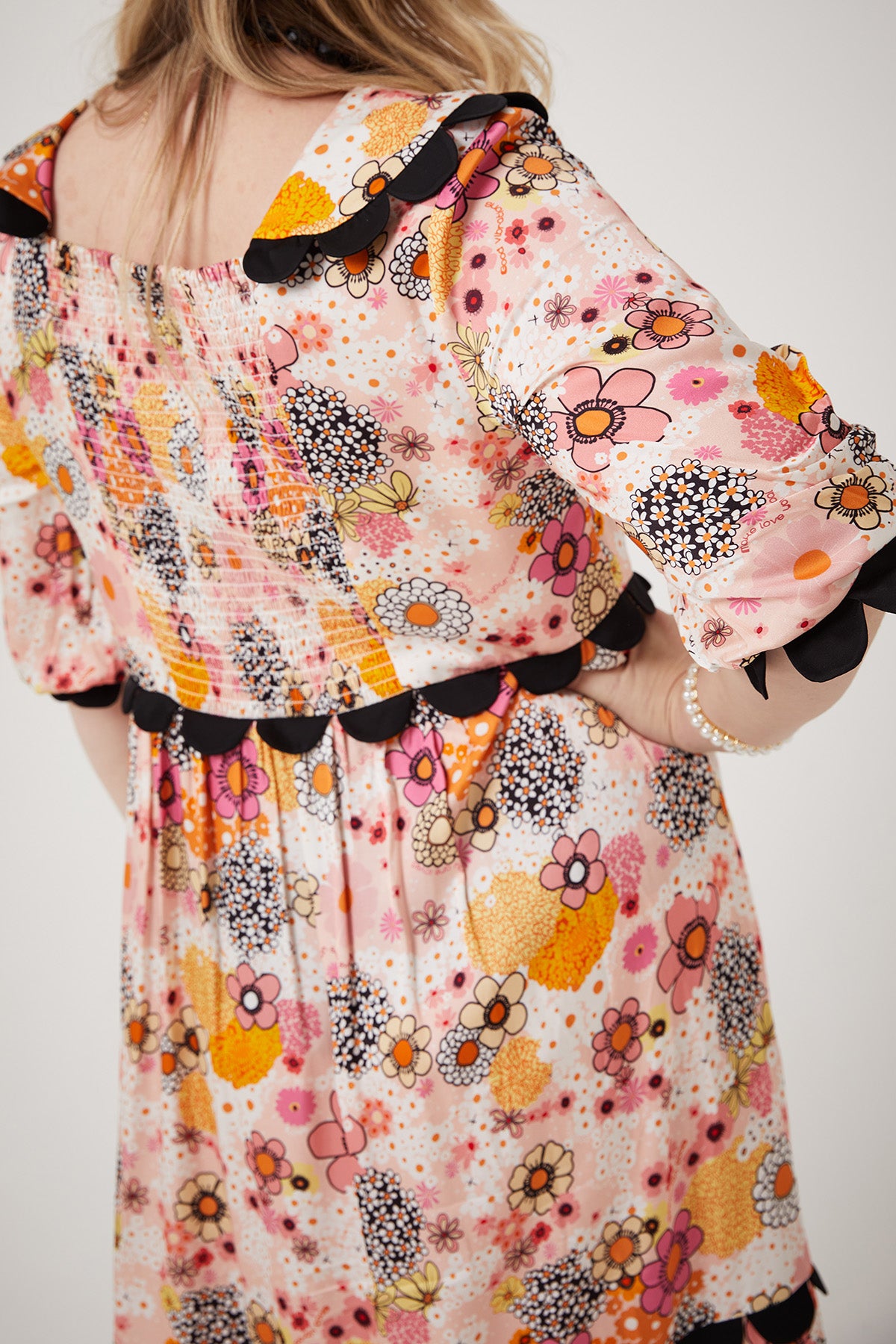 MARIAH DRESS | Pink Power Love Flower - Keko Studio